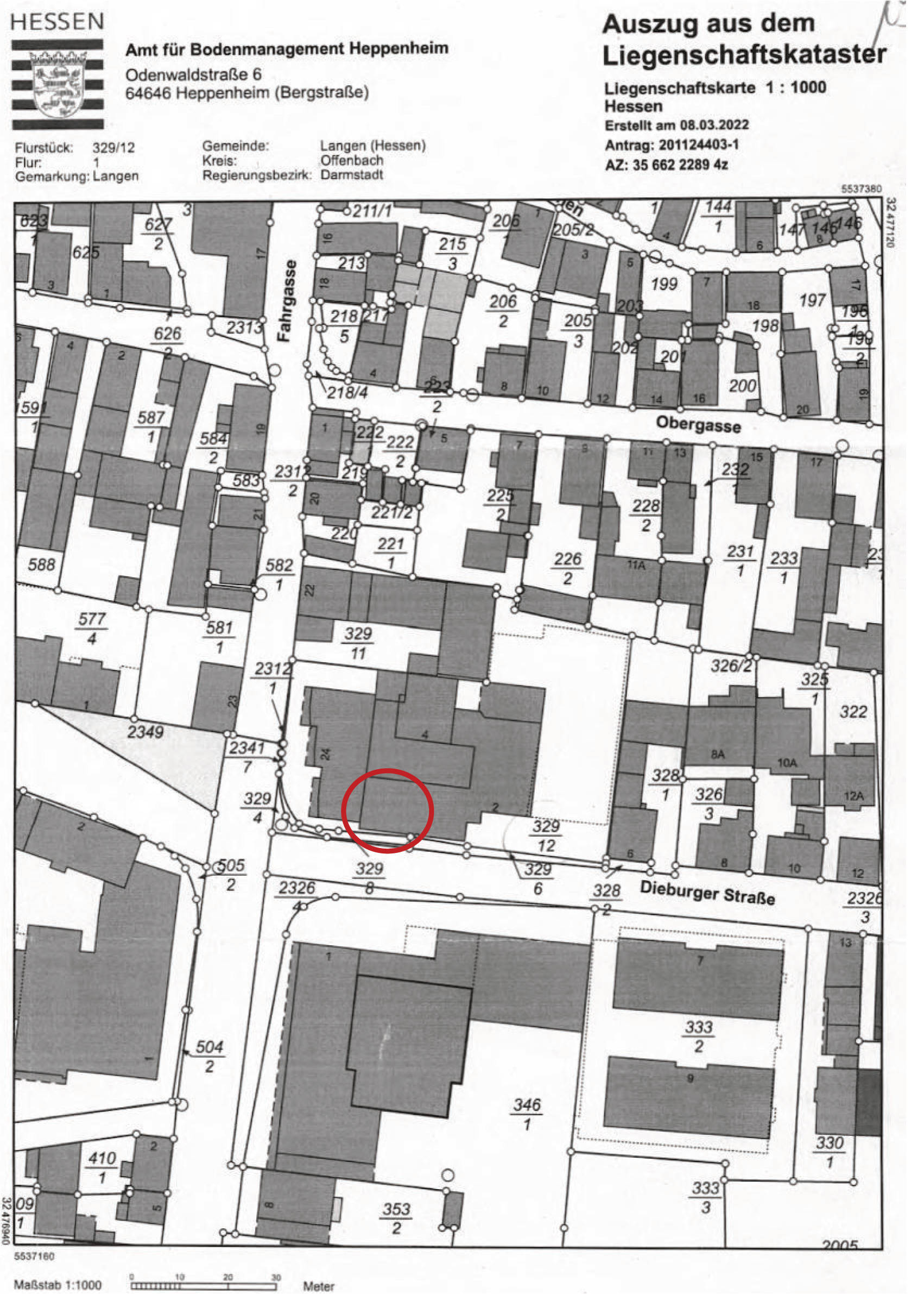 hessen 0007K0002/2022 Fahrgasse 24/Dieburger Str. 2 - 4, 63225 Langen 7