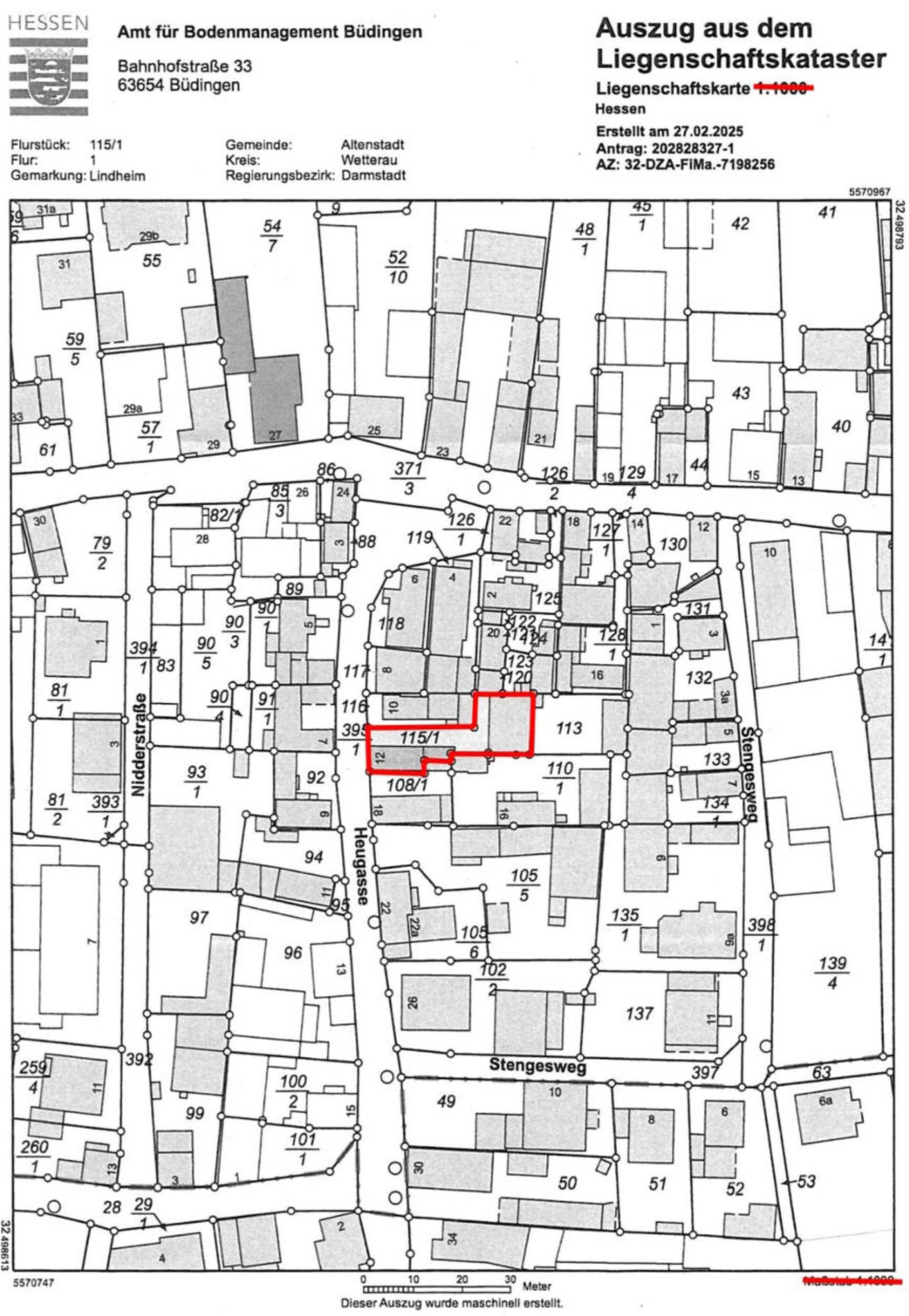 hessen 0007 K 0007/2025 Heugasse 12, 63674 Altenstadt, Lindheim 36