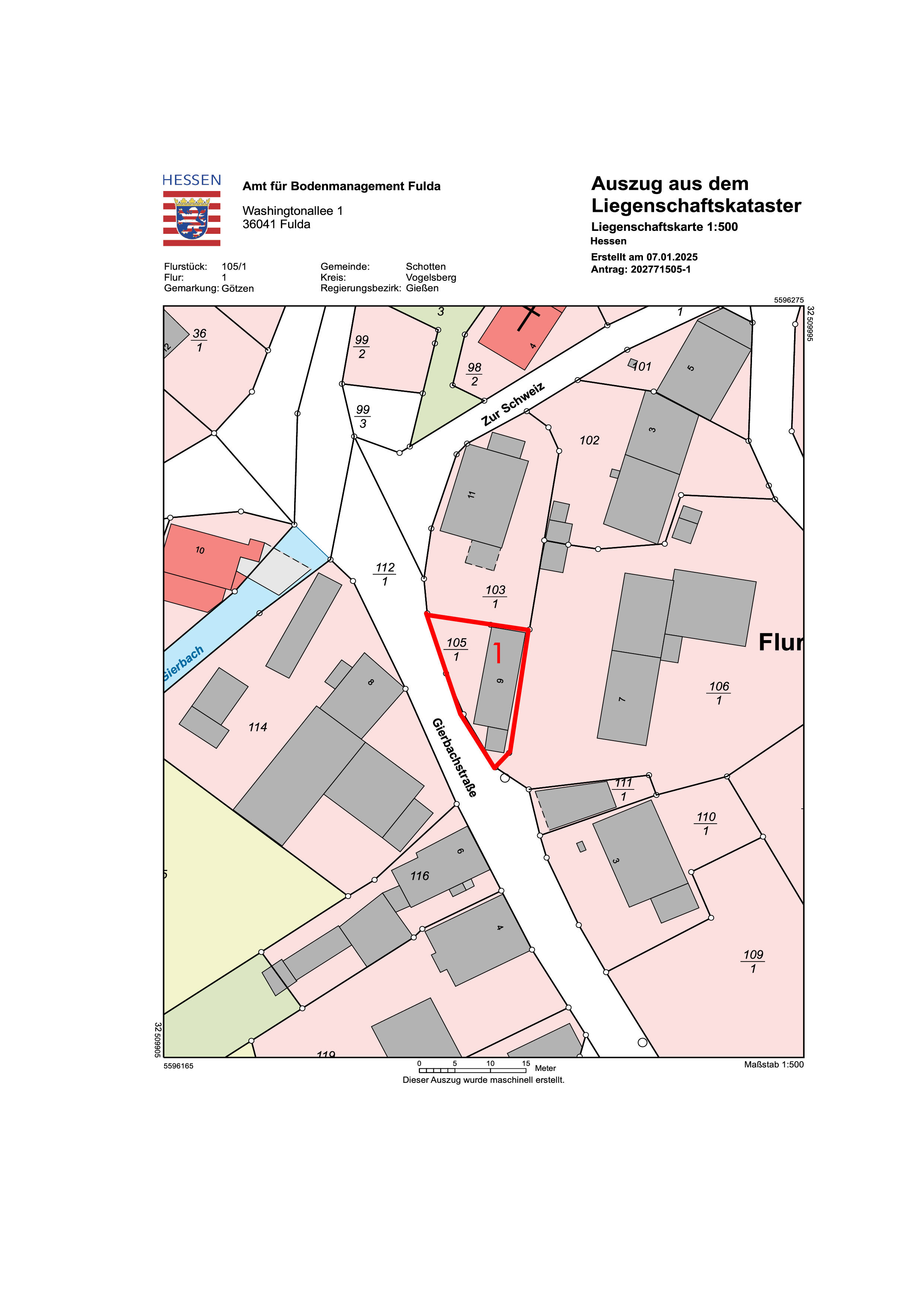 hessen 0007 K 0019/2024 Gierbachstraße 9, 63679 Schotten, Götzen 12