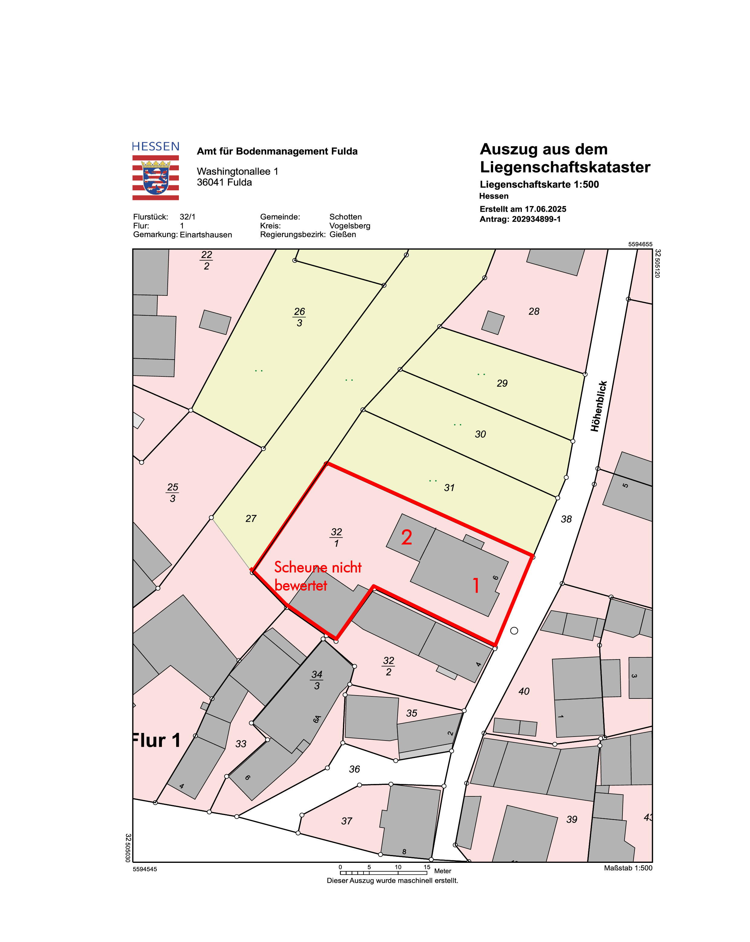 hessen 0007 K 0034/2024 Höhenblick  6, 63679 Schotten, Einartshausen 31
