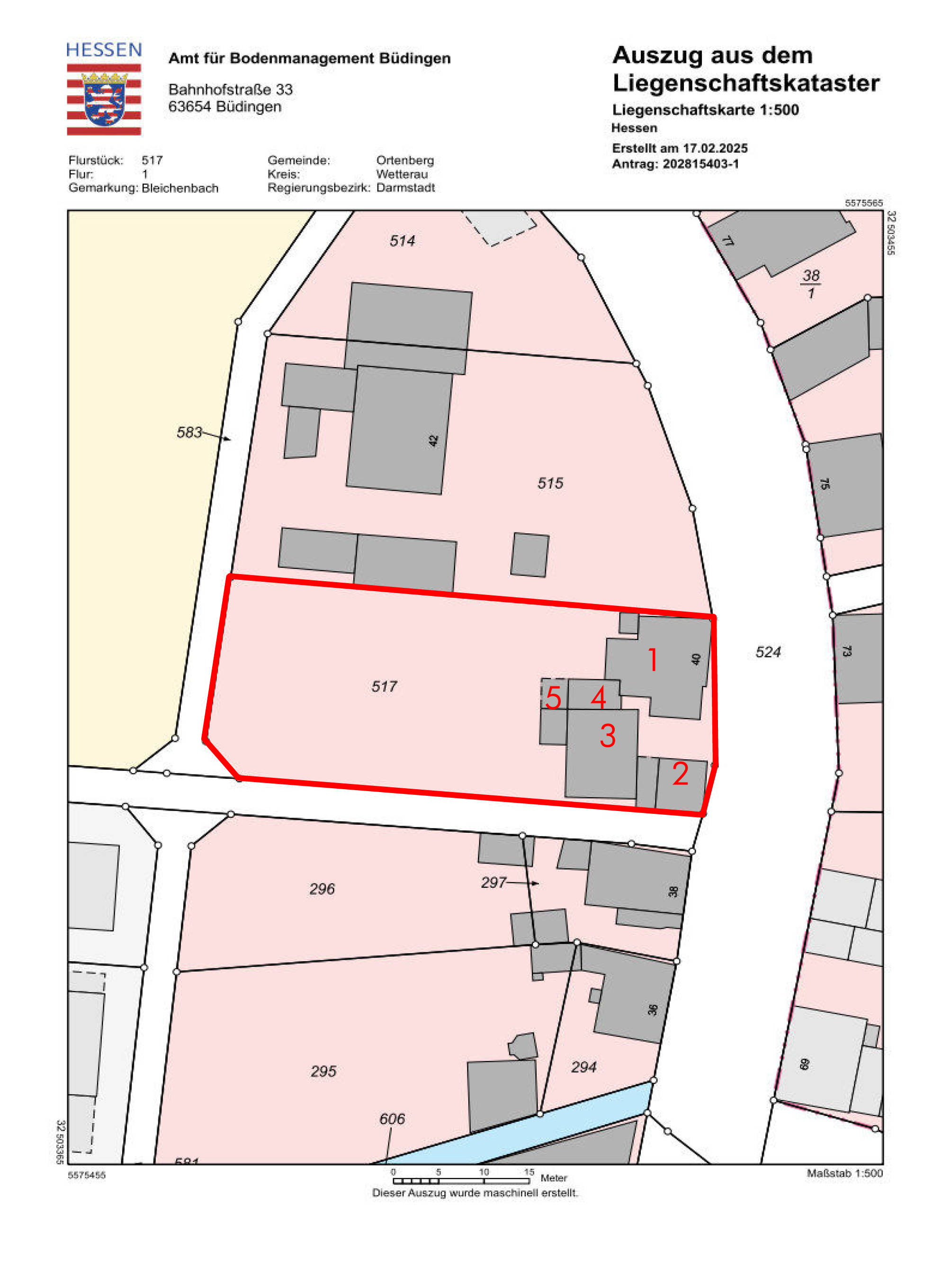 hessen 0007 K 0040/2024 Bleichstraße 40, 63683 Ortenberg, Bleichenbach 32