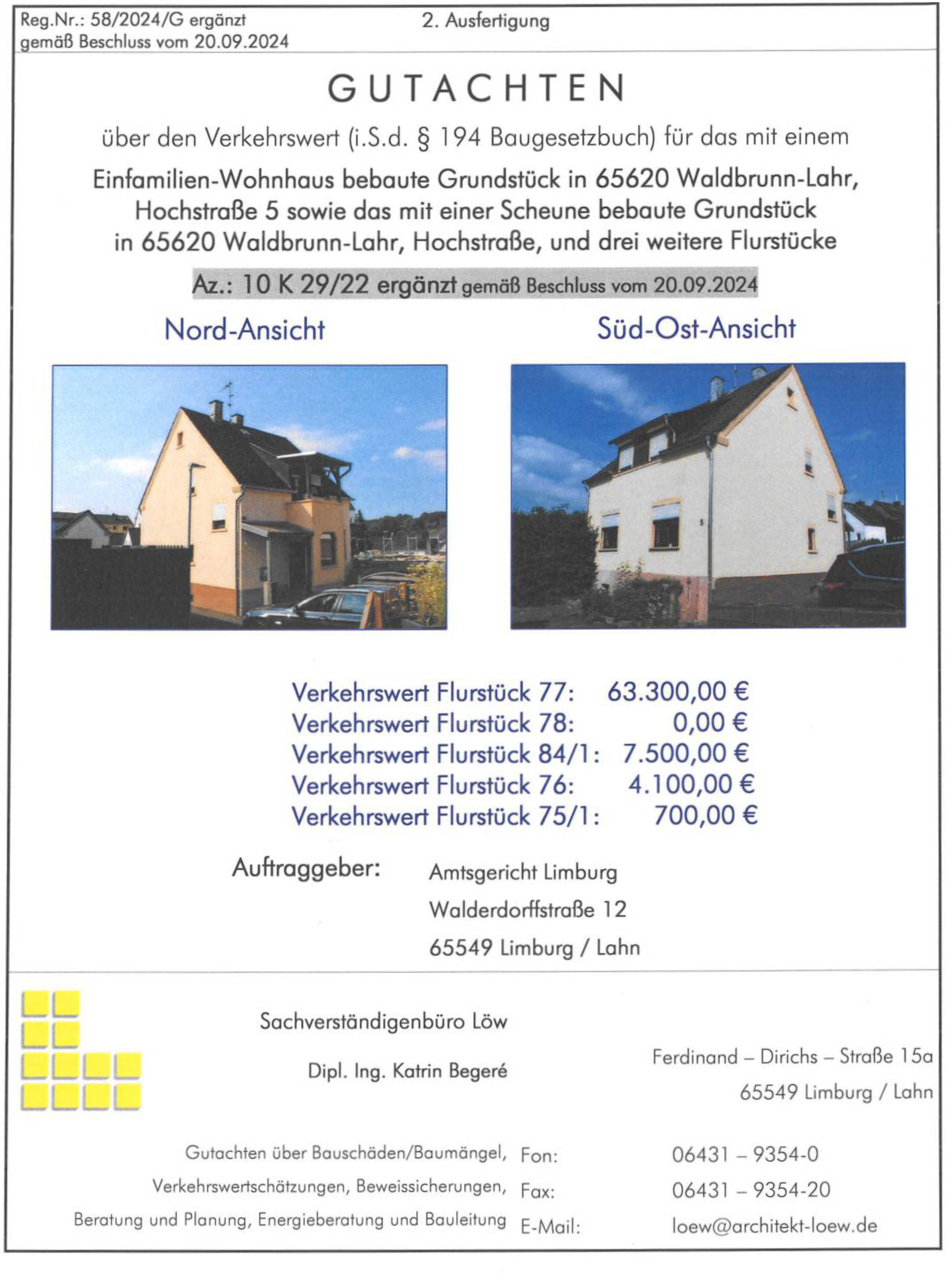 hessen 0010 K 0004/2025 Hochstraße 5, 65620 Waldbrunn, Lahr 11
