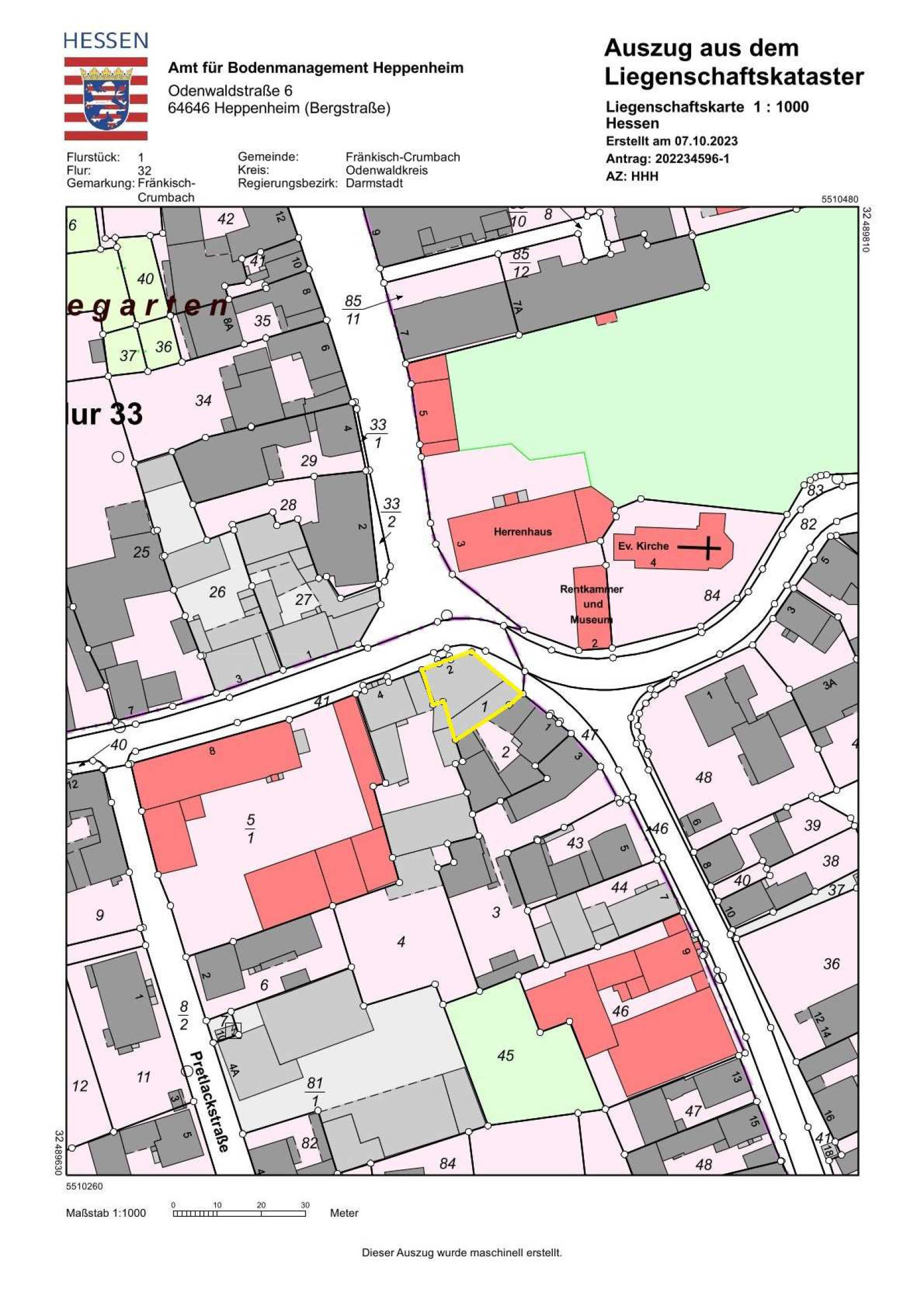 hessen 0021 K 0004/2023 Rodensteiner Straße 2, 64407 Fränkisch-Crumbach 22