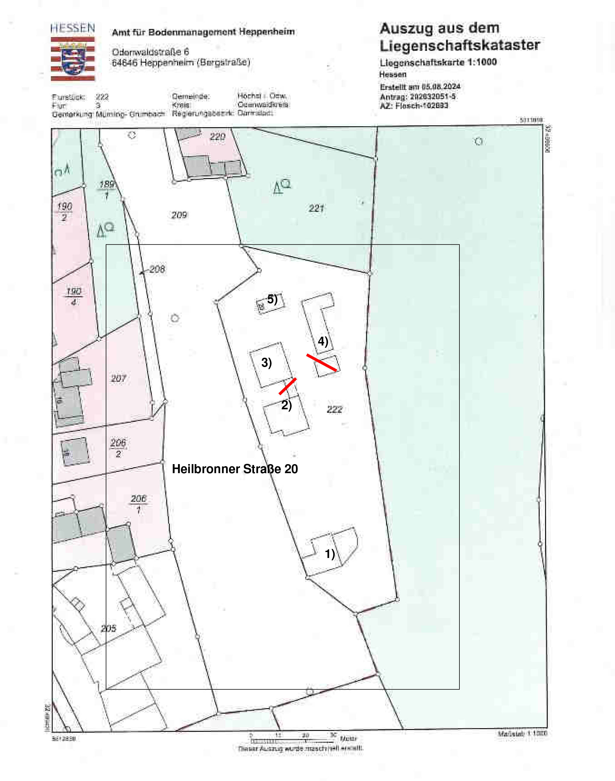 hessen 0021K0025-2024 Heilbronner Straße 20, 64739 Höchst, Mümling-Grumbach