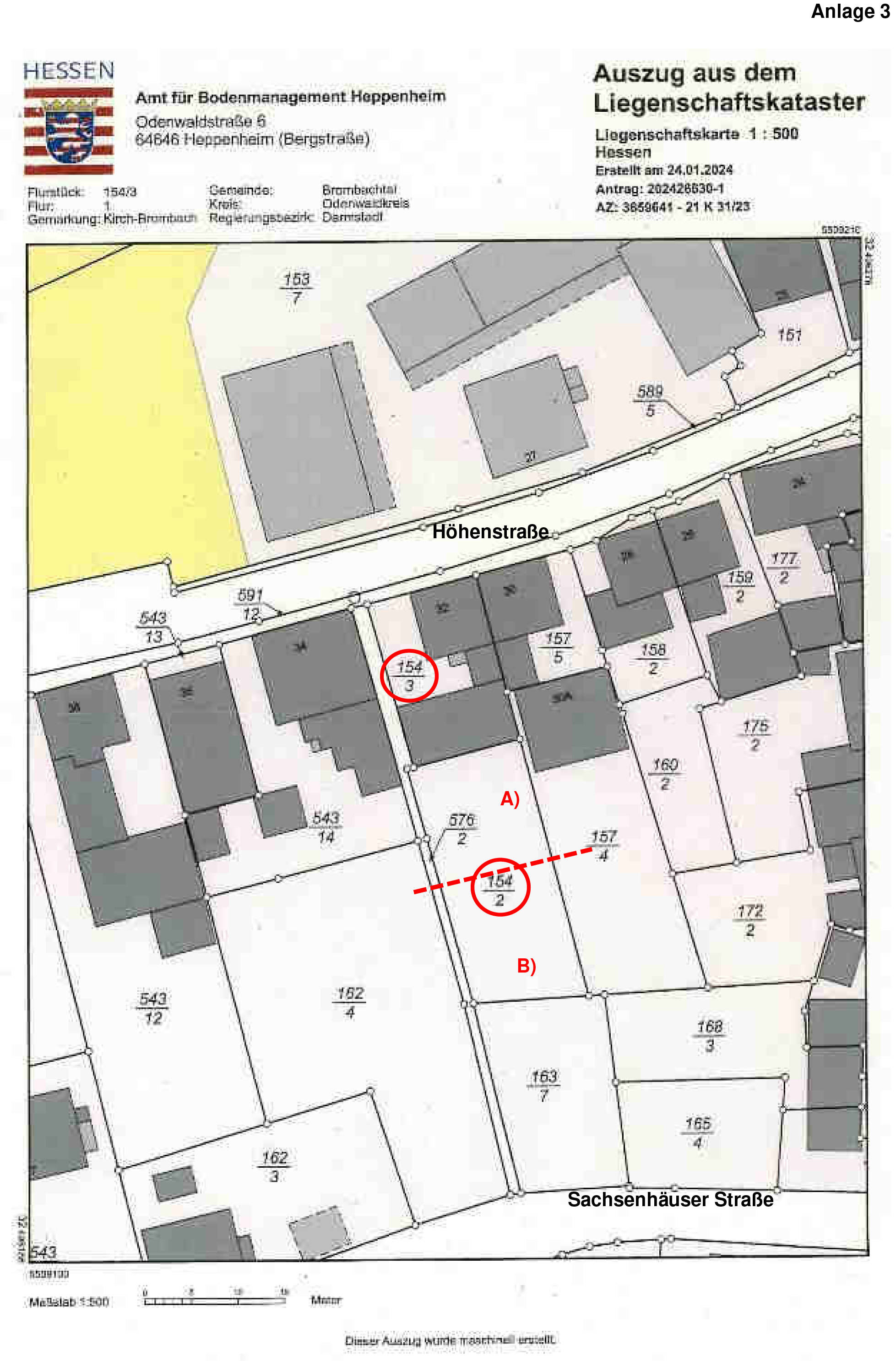 hessen 0021 K 0031/2023 Höhenstraße  32, 64753 Brombachtal, Kirch-Brombach 24
