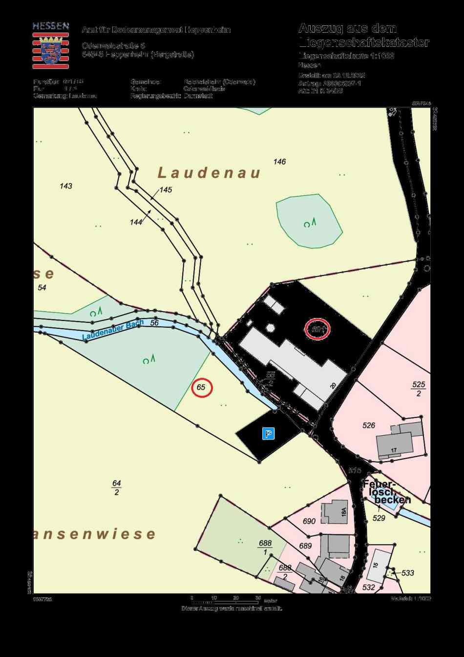 hessen 0021 K 0034/2025 Freiheitsstraße 20, 64385 Reichelsheim, Laudenau 30