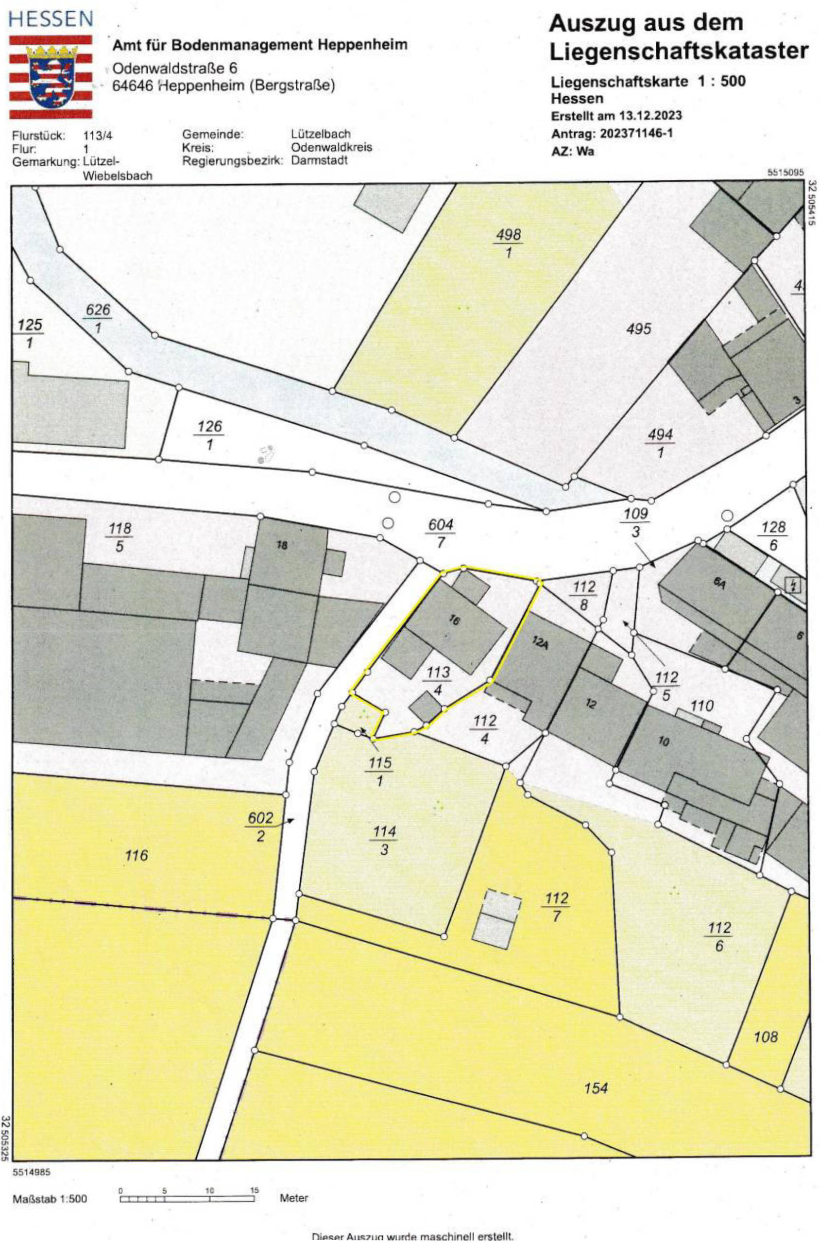 hessen 0023K0008-2024 Schillerstraße 16, 64750 Lützelbach, Lützel-Wiebelsbach