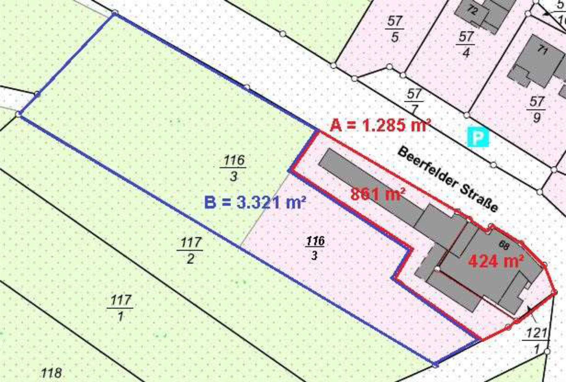 hessen 0023K0038-2021 Ober der Raudelle bzw. Beerfelder Straße 68, 64760 Oberzent, Falken-Gesäß 14