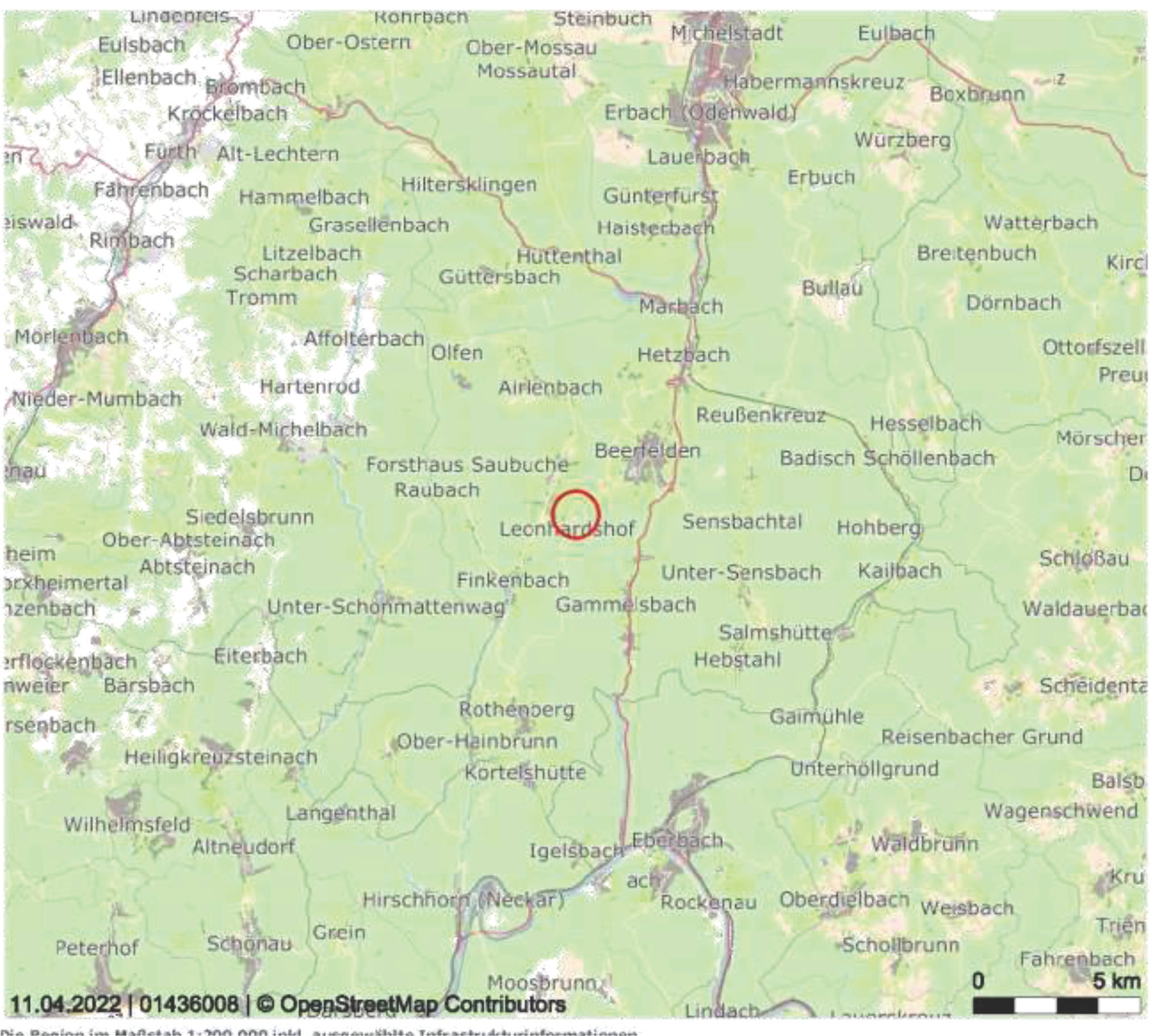 ehem. Gaststätte, Fremdenzimmer, Kegelbahn, bzw. unbebaute Grundstücke in Ober der Raudelle bzw. Beerfelder Straße 68, 64760 Oberzent, Falken-Gesäß - Bild 2