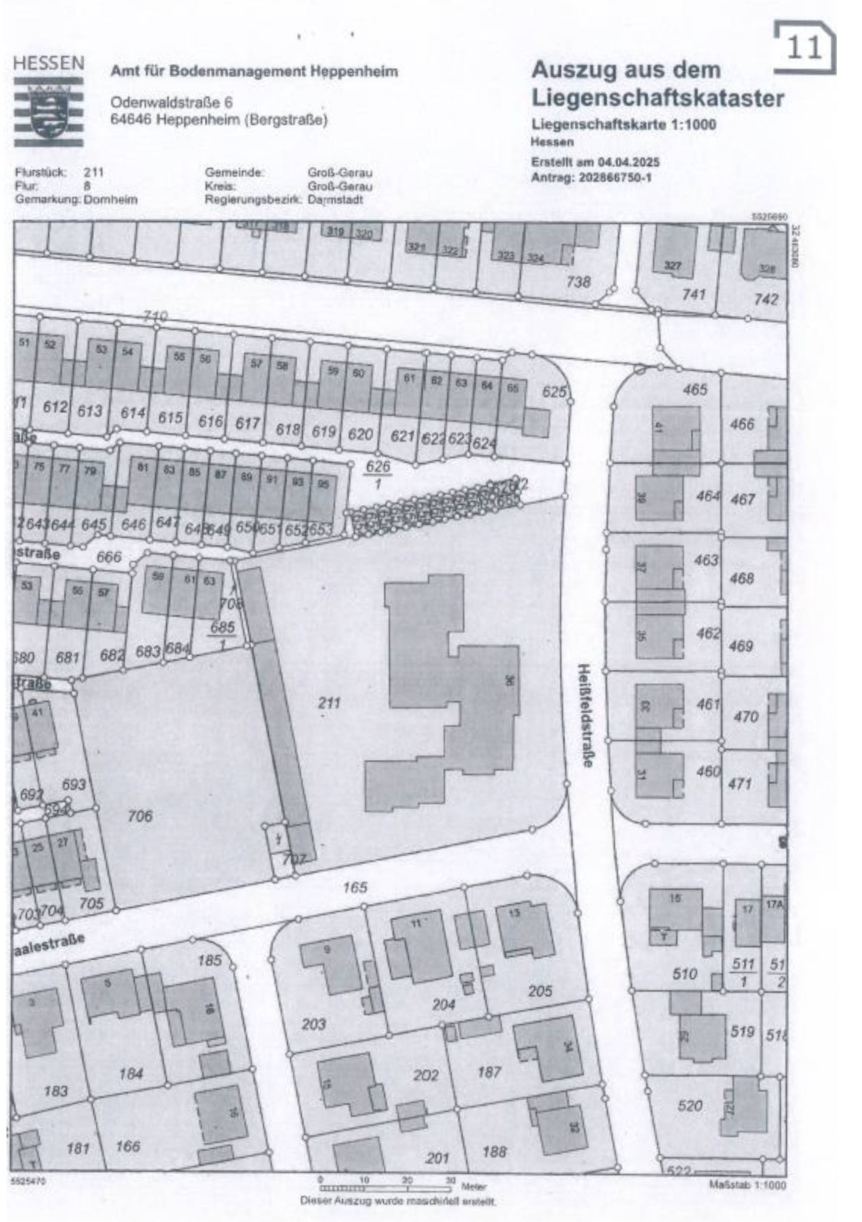 hessen 0024 K 0026/2025 Heißfeldstraße 36, 64521 Groß-Gerau, Dornheim 17