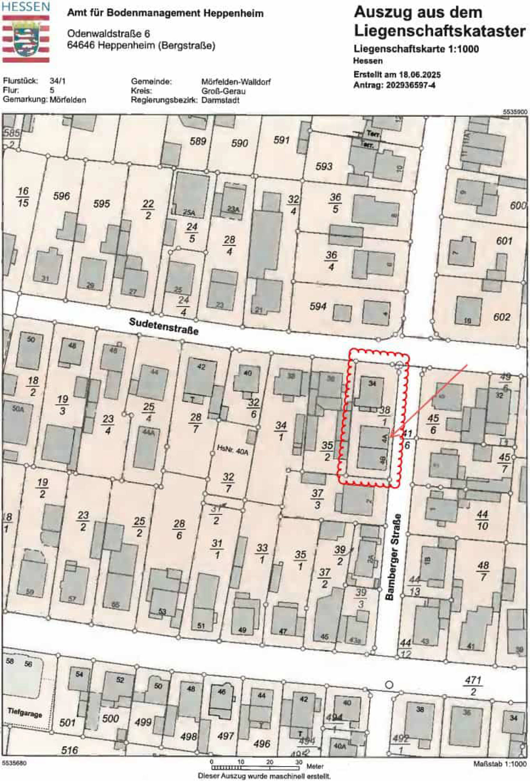 hessen 0024 K 0034/2025 Bamberger Straße 4A, 64546 Mörfelden-Walldorf, Mörfelden 18