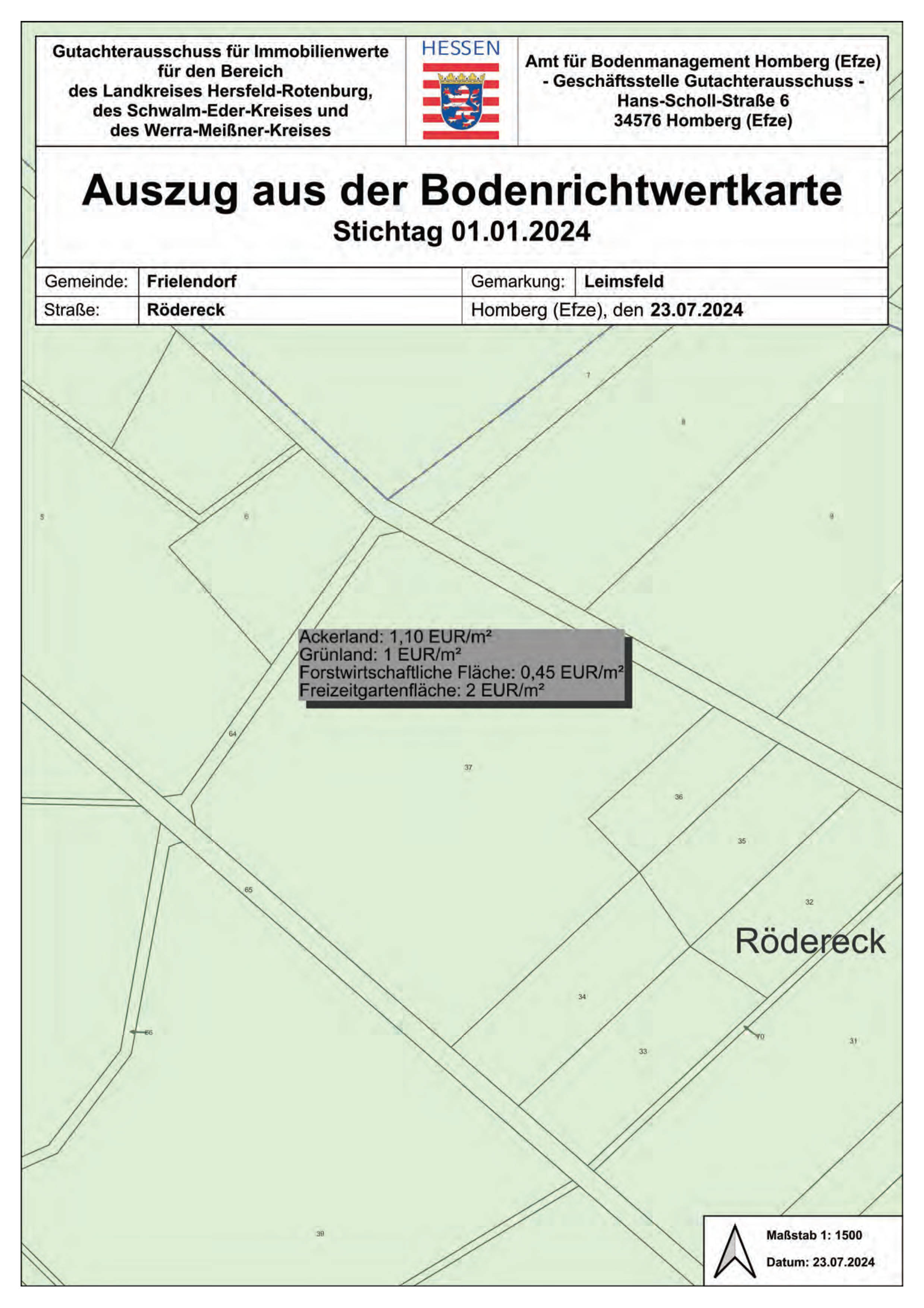 hessen 0031K0003/2024 Rödereck, 34621 Frielendorf, Leimsfeld 7