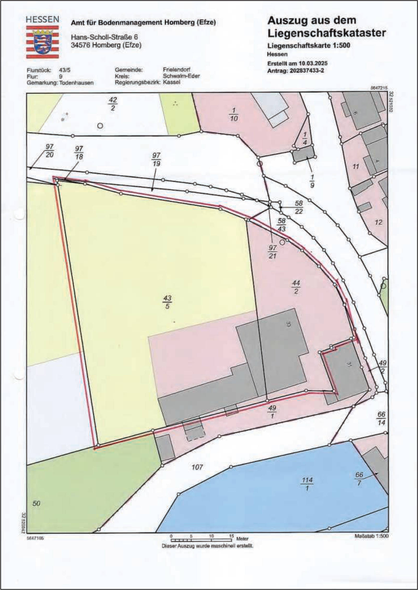 hessen 0032 K 0012/2024 Neuentaler Straße  33, 34621 Frieldendorf, Todenhausen 29