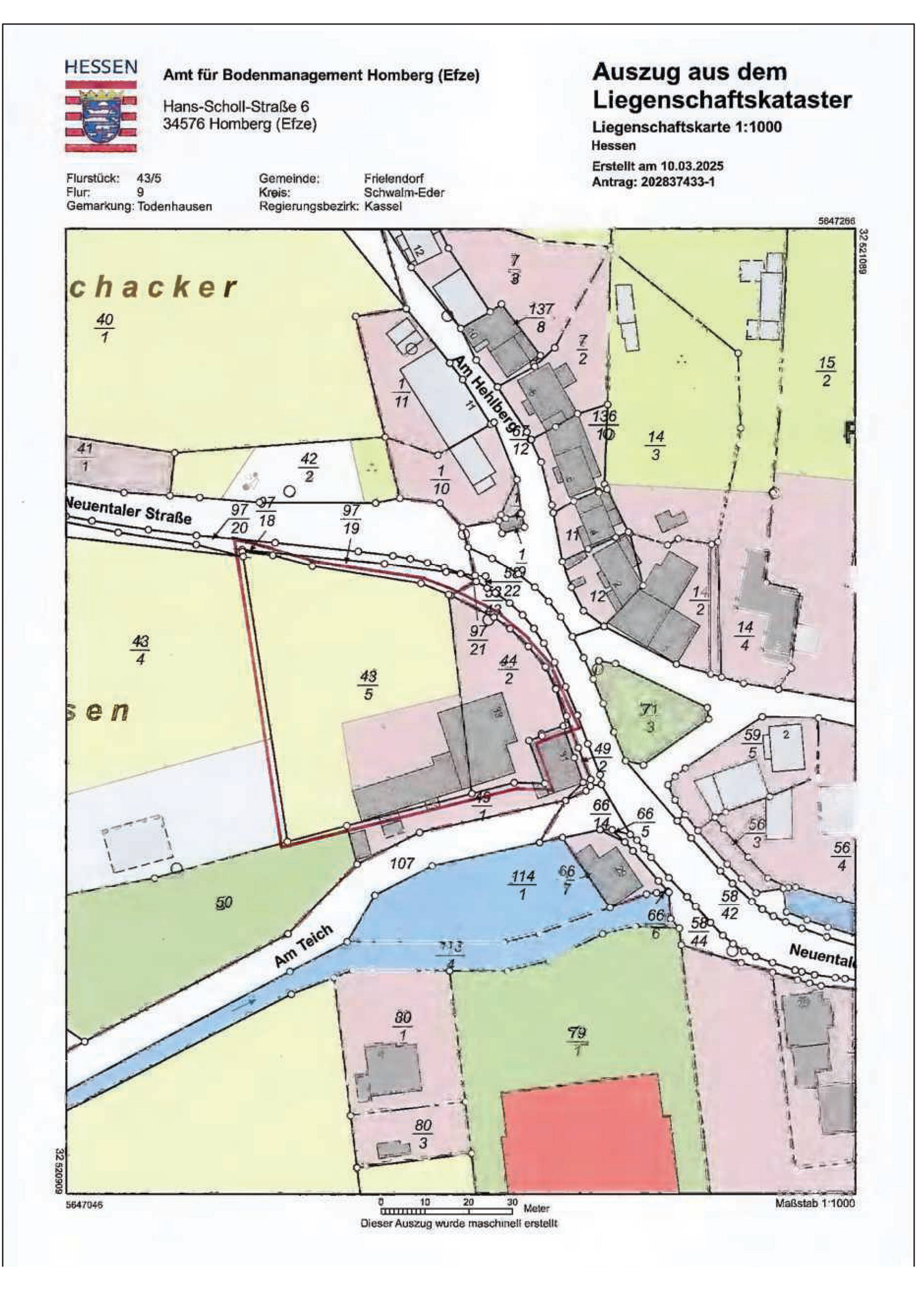 hessen 0032 K 0012/2024 Neuentaler Straße  33, 34621 Frieldendorf, Todenhausen 26