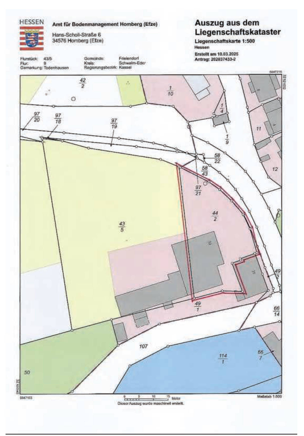 hessen 0032 K 0012/2024 Neuentaler Straße  33, 34621 Frieldendorf, Todenhausen 27