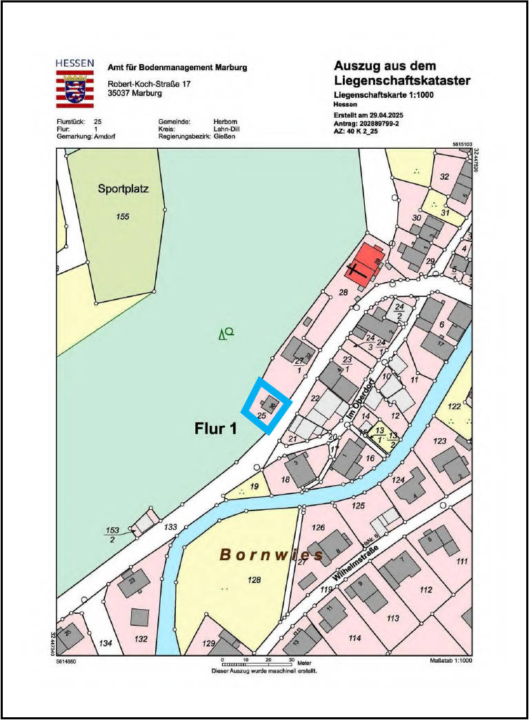 hessen 0040 K 0002/2025 Amdorfstraße  36, 35745 Herborn, Amdorf 21