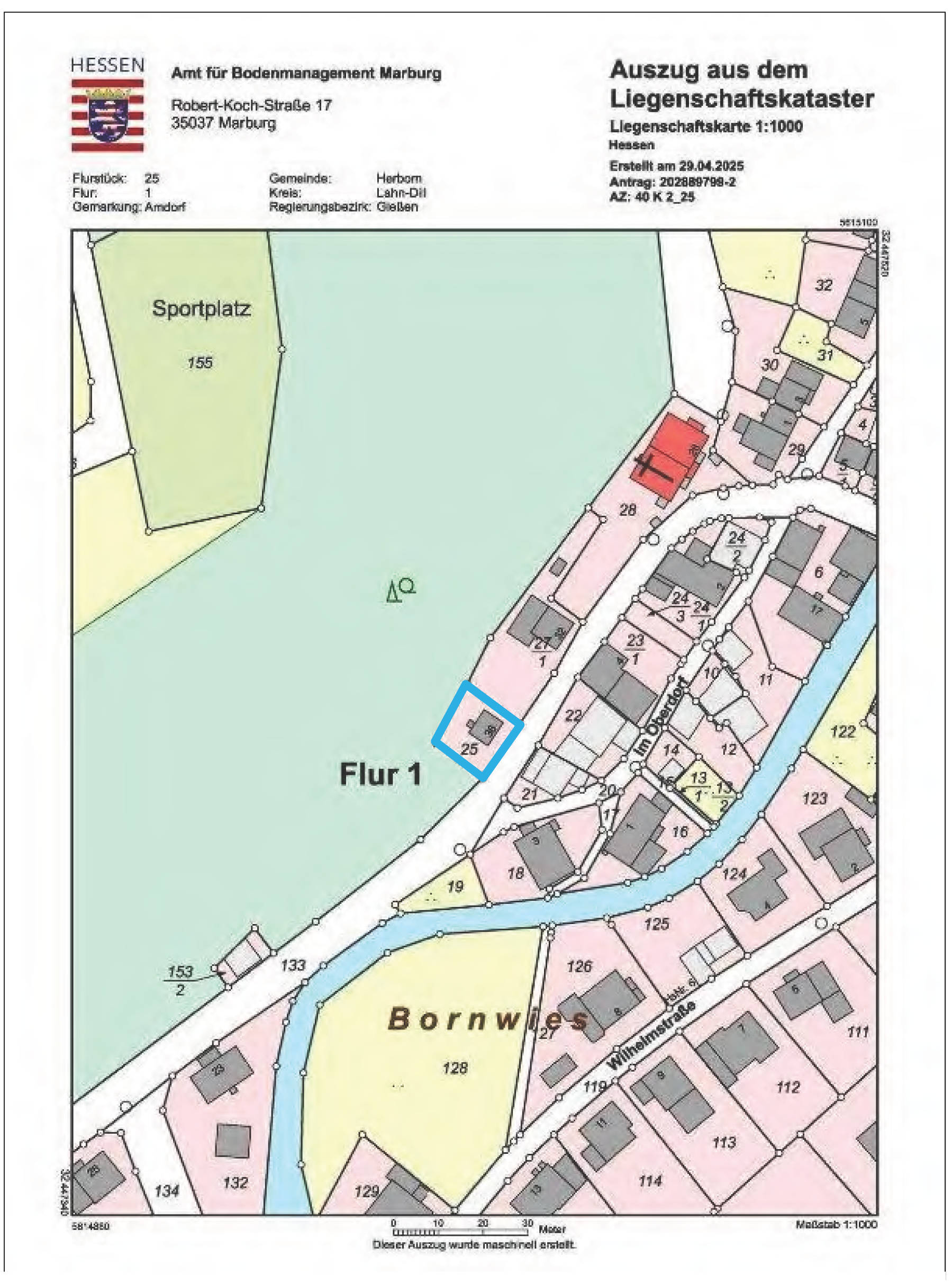 hessen 0040 K 0002/2025 Amdorfstraße  36, 35745 Herborn, Amdorf 19