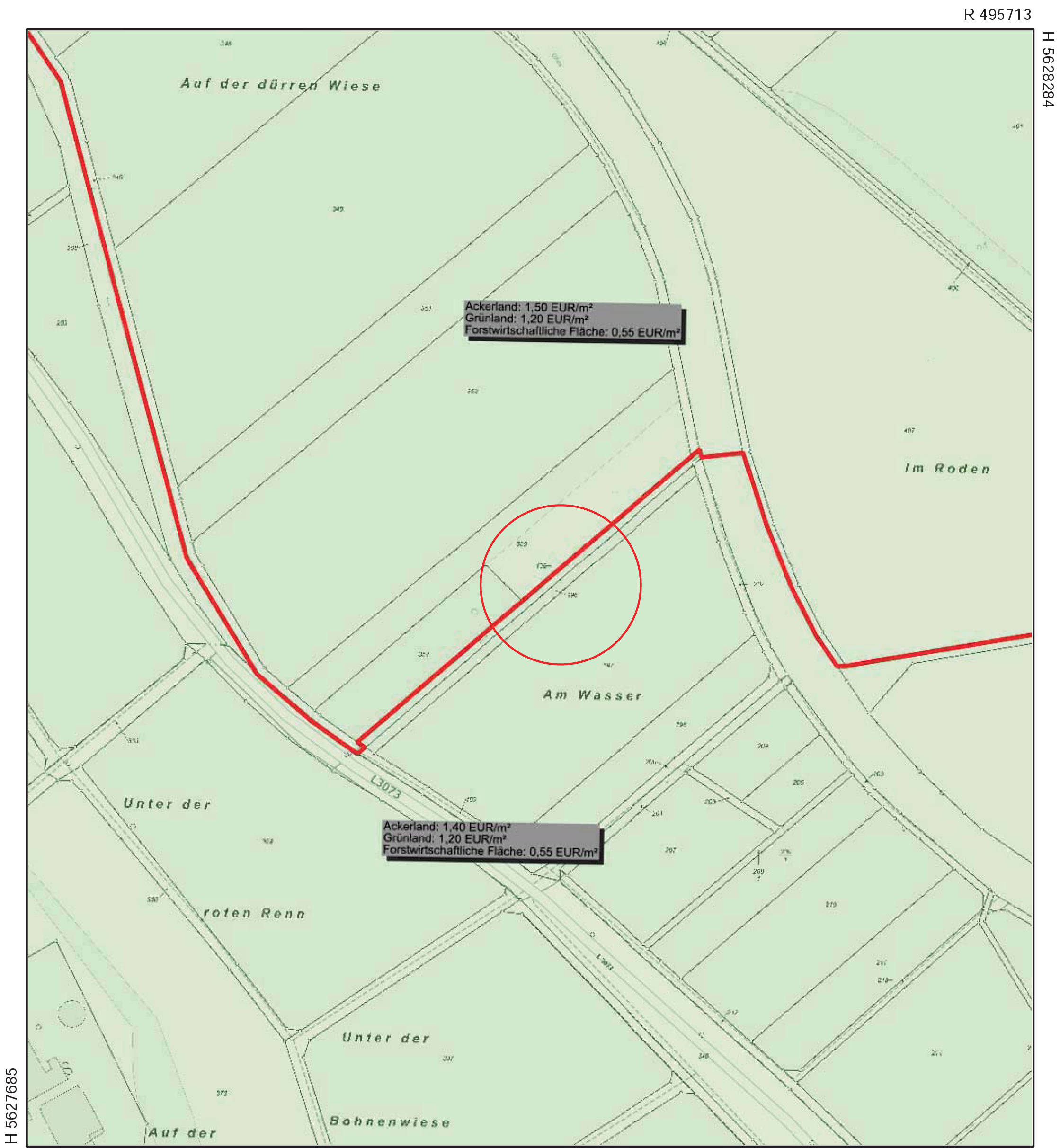 land- und forstwirtschaftlich genutztes Grundstück in Grünland, Unterm Schloß, 35287 Amöneburg - Bild 5