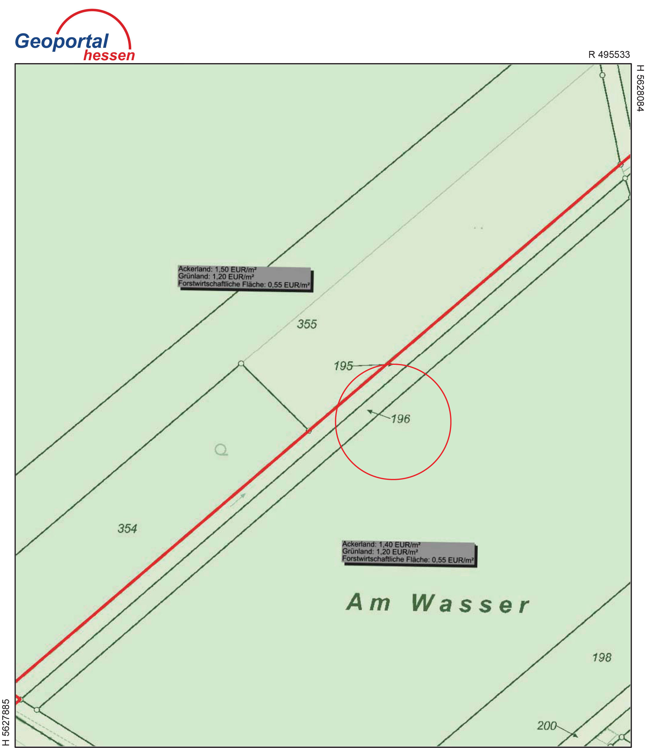 land- und forstwirtschaftlich genutztes Grundstück in Grünland, Unterm Schloß, 35287 Amöneburg - Bild 4