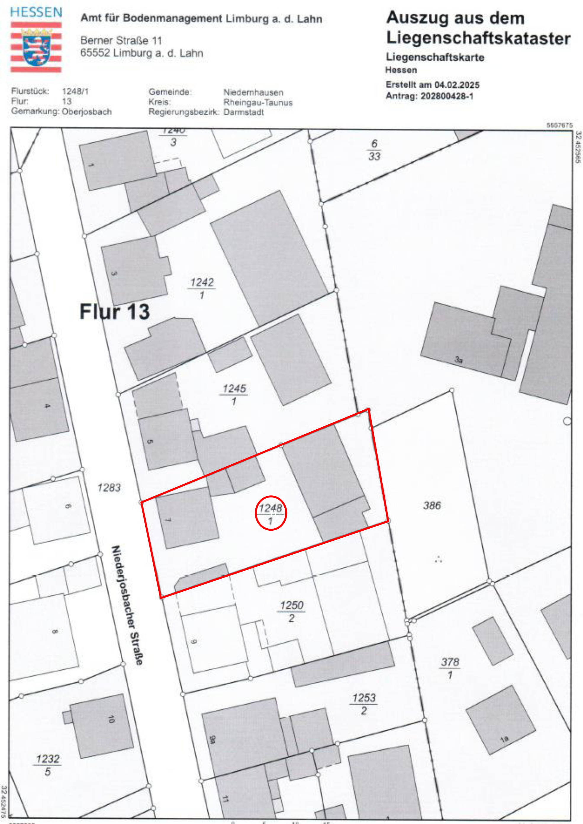 hessen 0042 K 0021/2024 Niederjosbacher Str.  7, 65527 Niedernhausen, Oberjosbach 19
