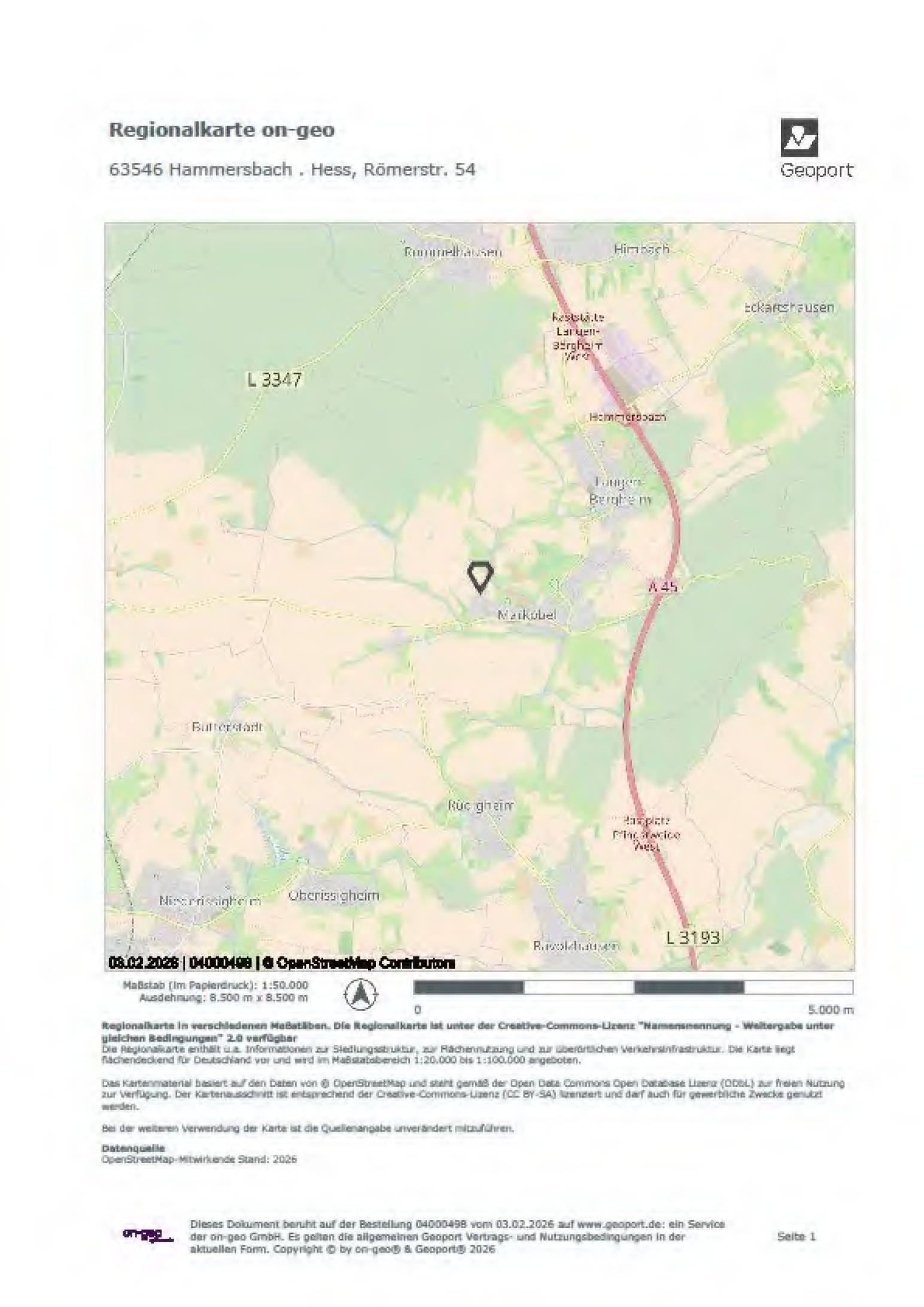hessen 0042 K 0079/2025 Römerstraße 54, 63546 Hammersbach, Marköbel 12