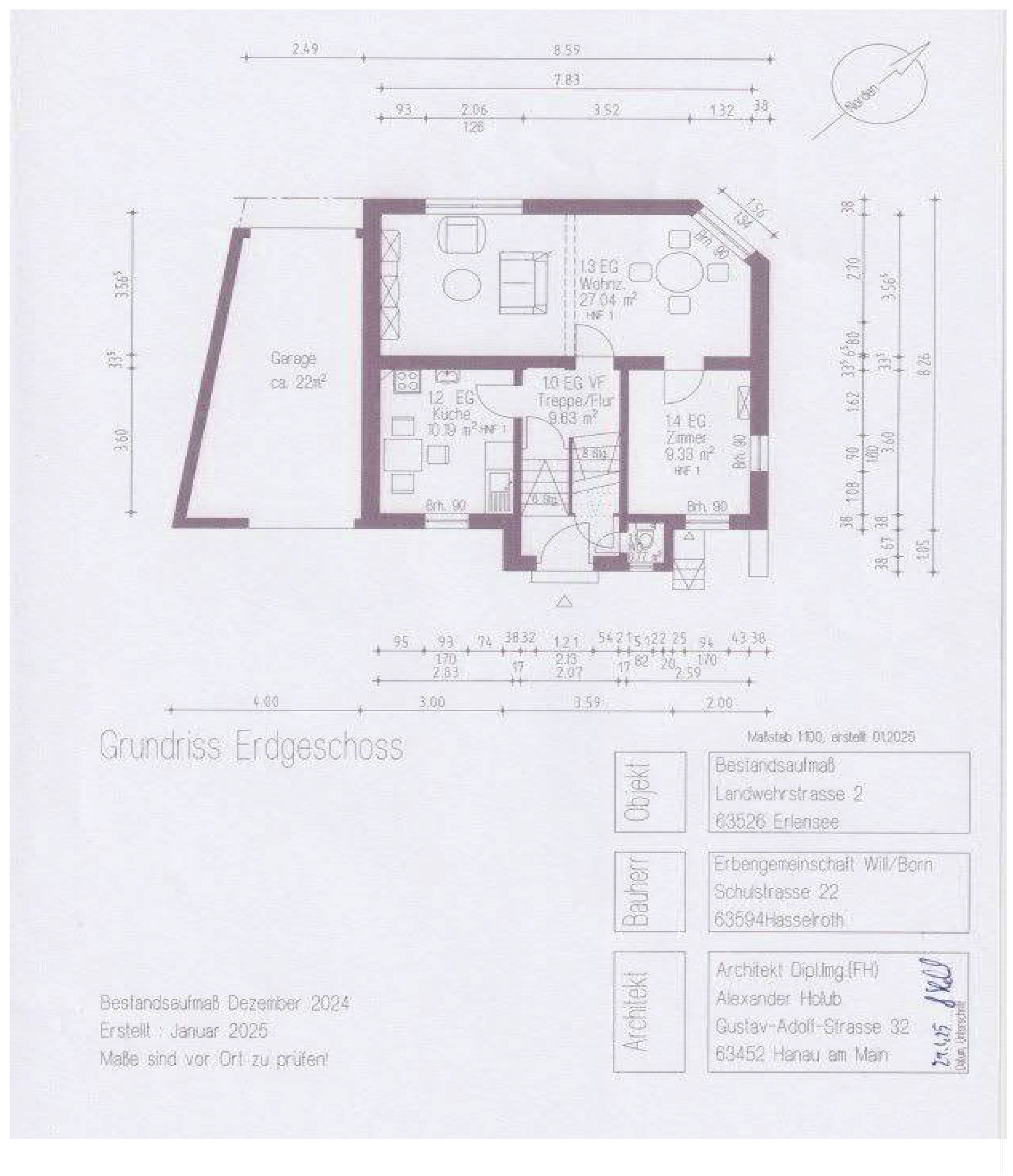 hessen 0042 K 0084/2024 Landwehrstraße 2, 63526 Erlensee, Langendiebach 14