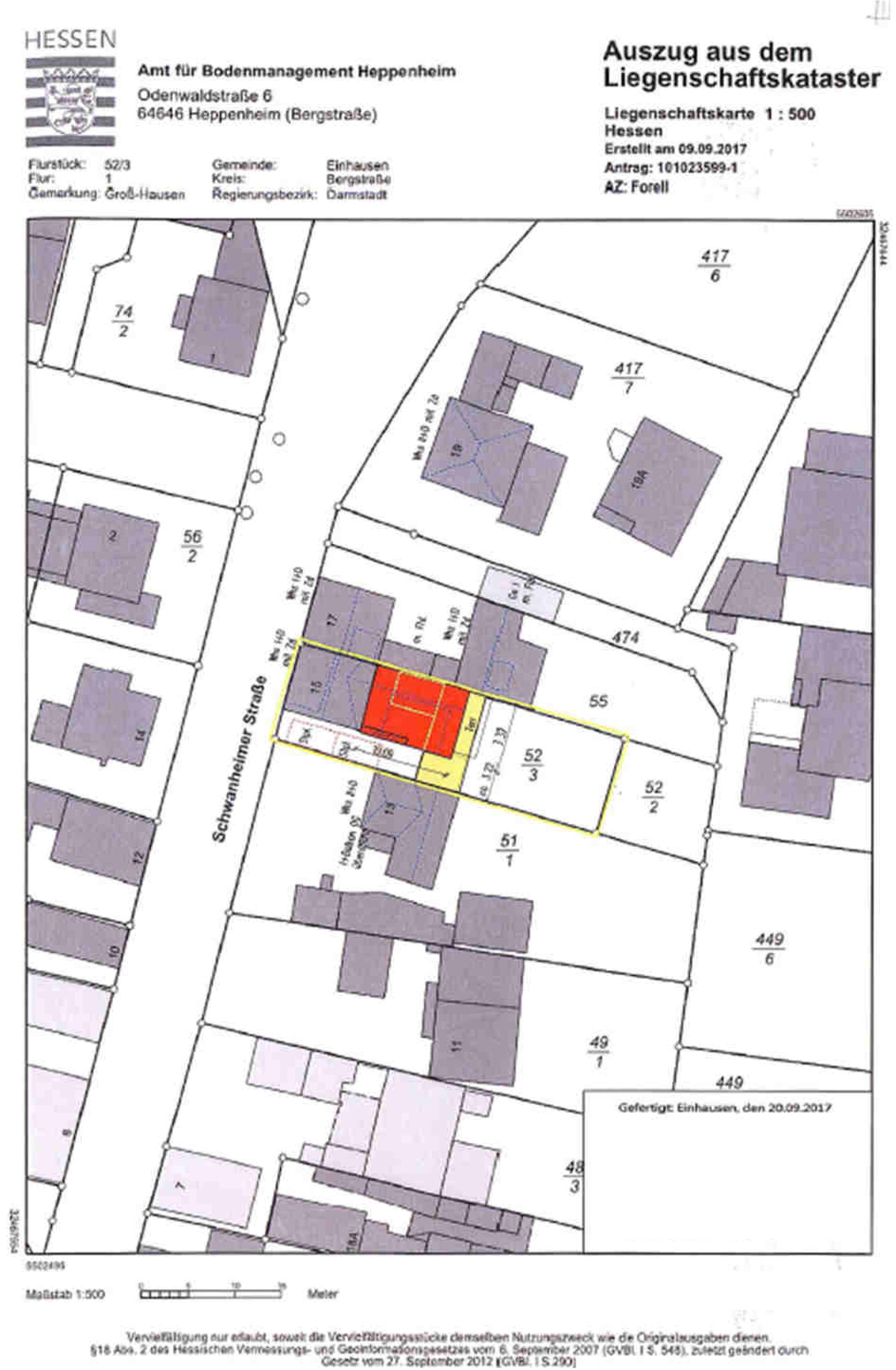 hessen 0043 K 0002/2025 Schwanheimer Str. 15, 64683 Einhausen 22