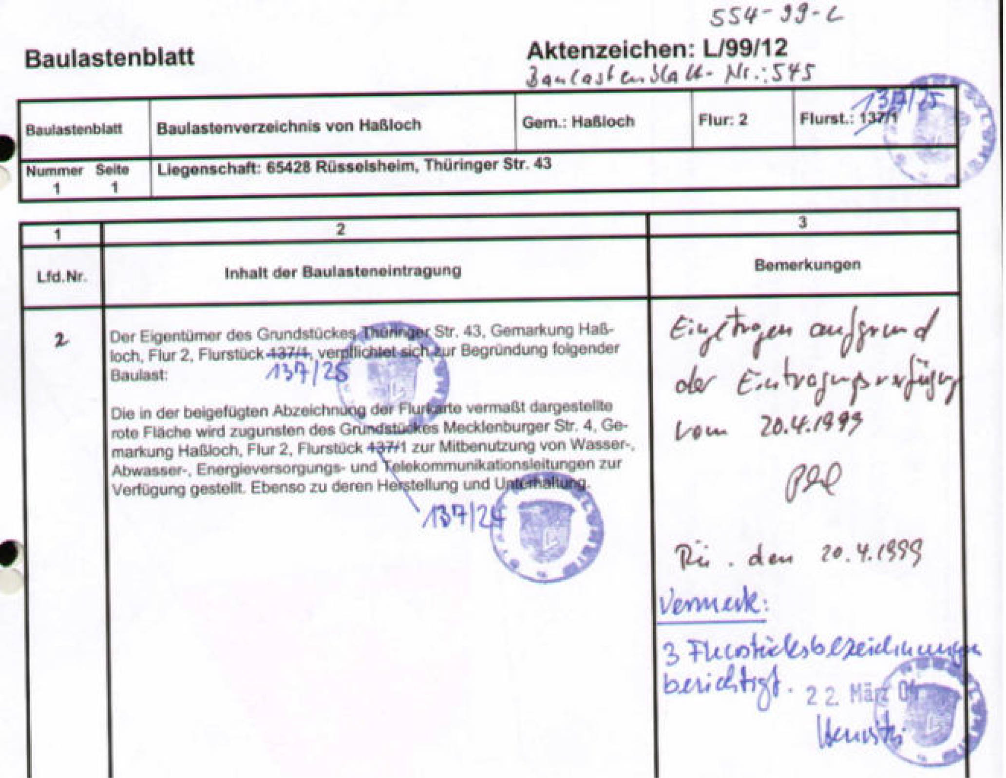 hessen 0043 K 0003/2024 Thürubger Str.  33, 65428 Rüsselsheim, Haßloch 15