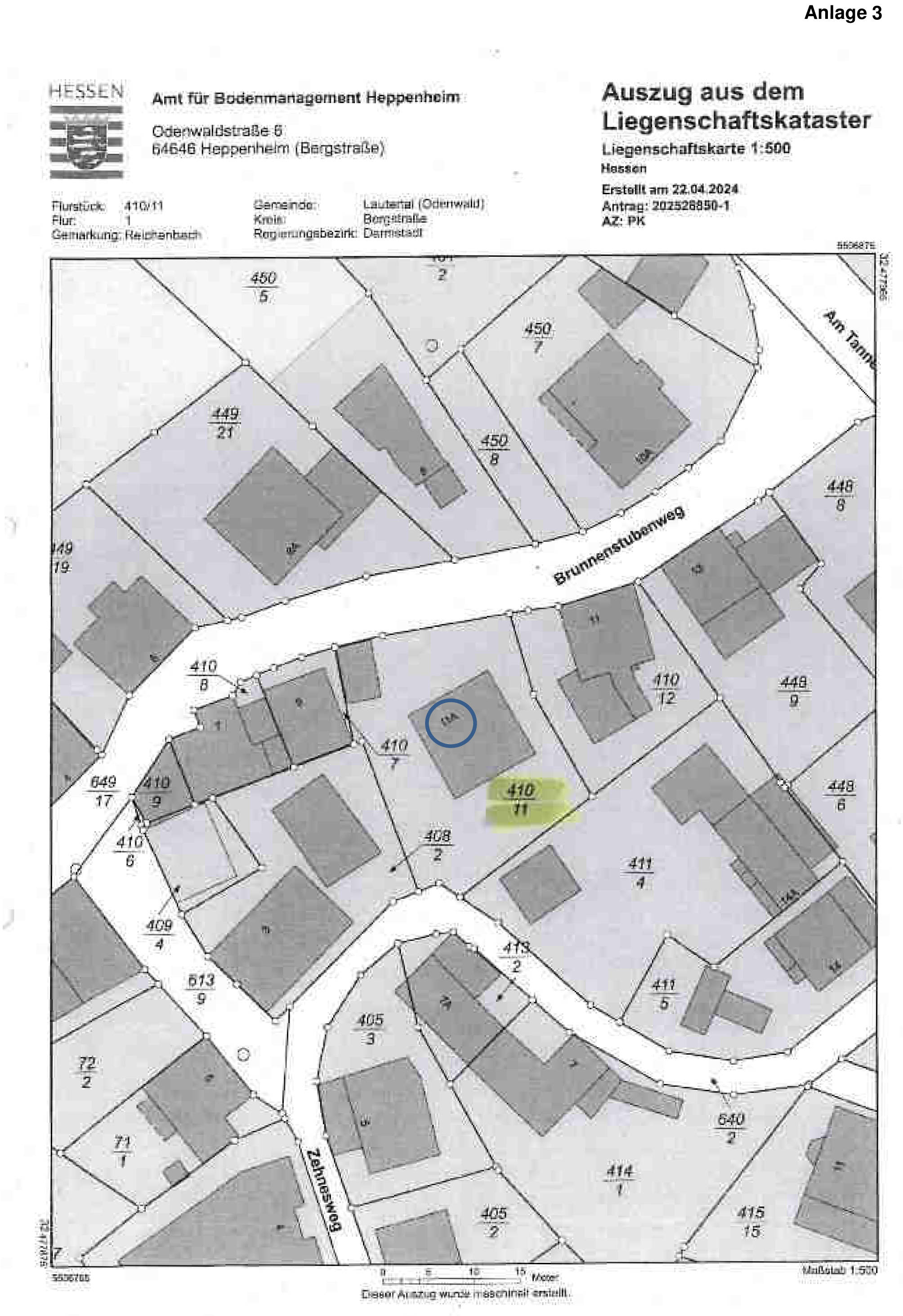 hessen 0043K0005-2024 Brunnenstubenweg, 64686 Lautertal, Reichenbach