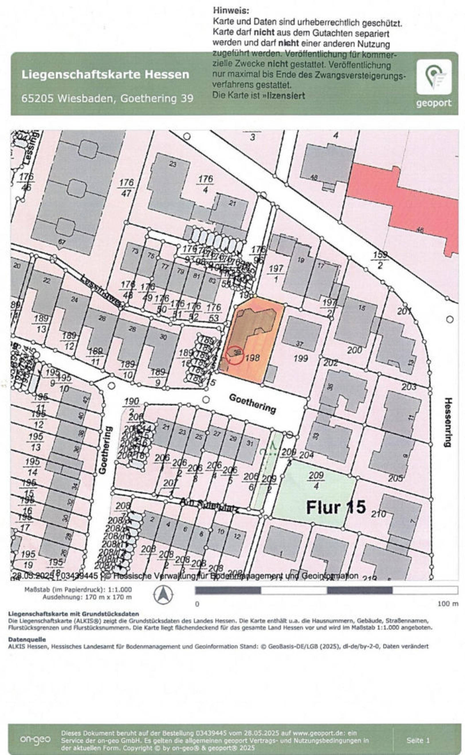 hessen 0061 K 0014/2025 Goethering 39, 65205 Wiesbaden, Nordenstadt 30