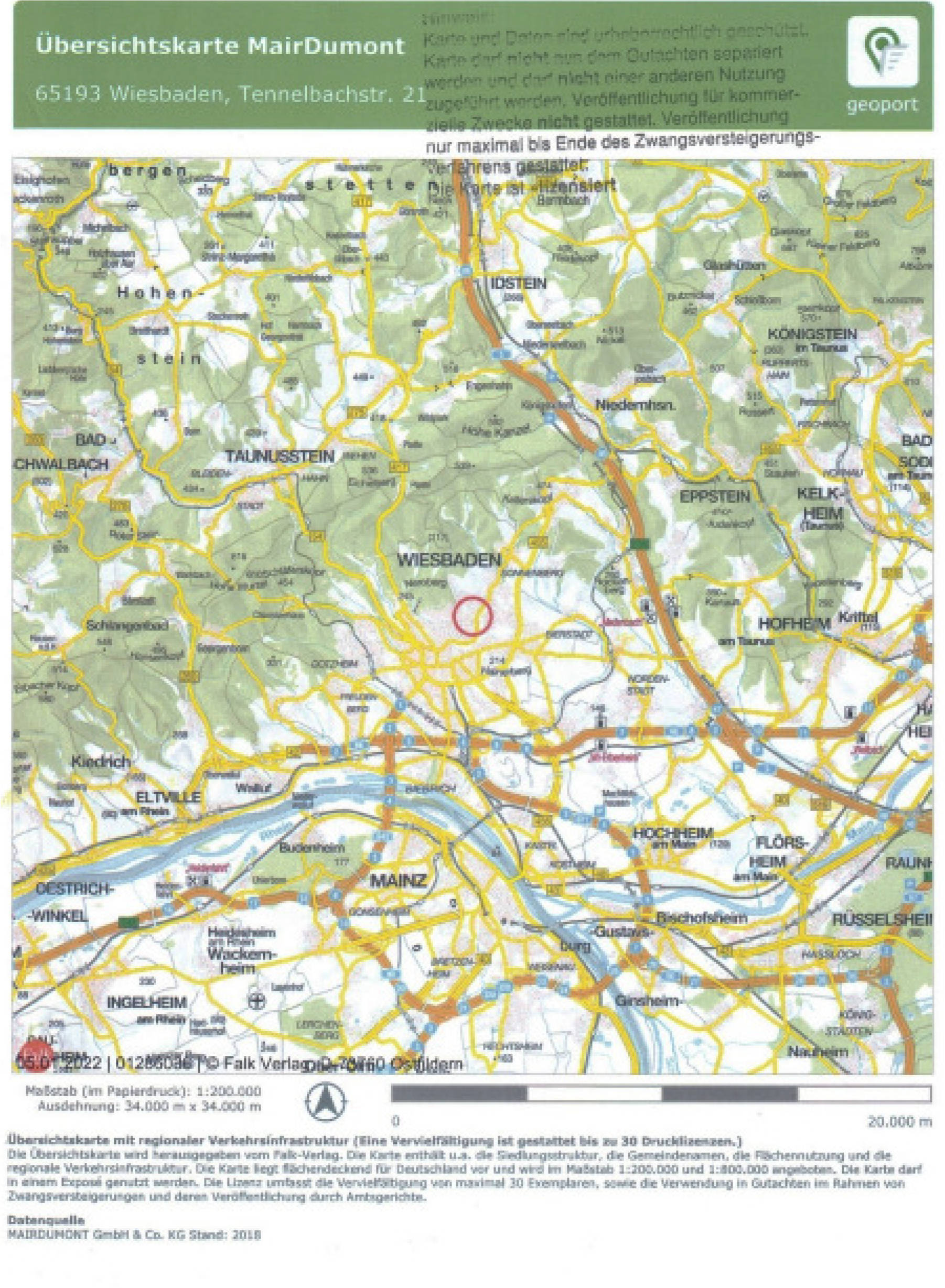 hessen 0061 K 0034/2021 Tennelbachstr. 21-25, 65201 Wiesbaden, Sonnenberg 16