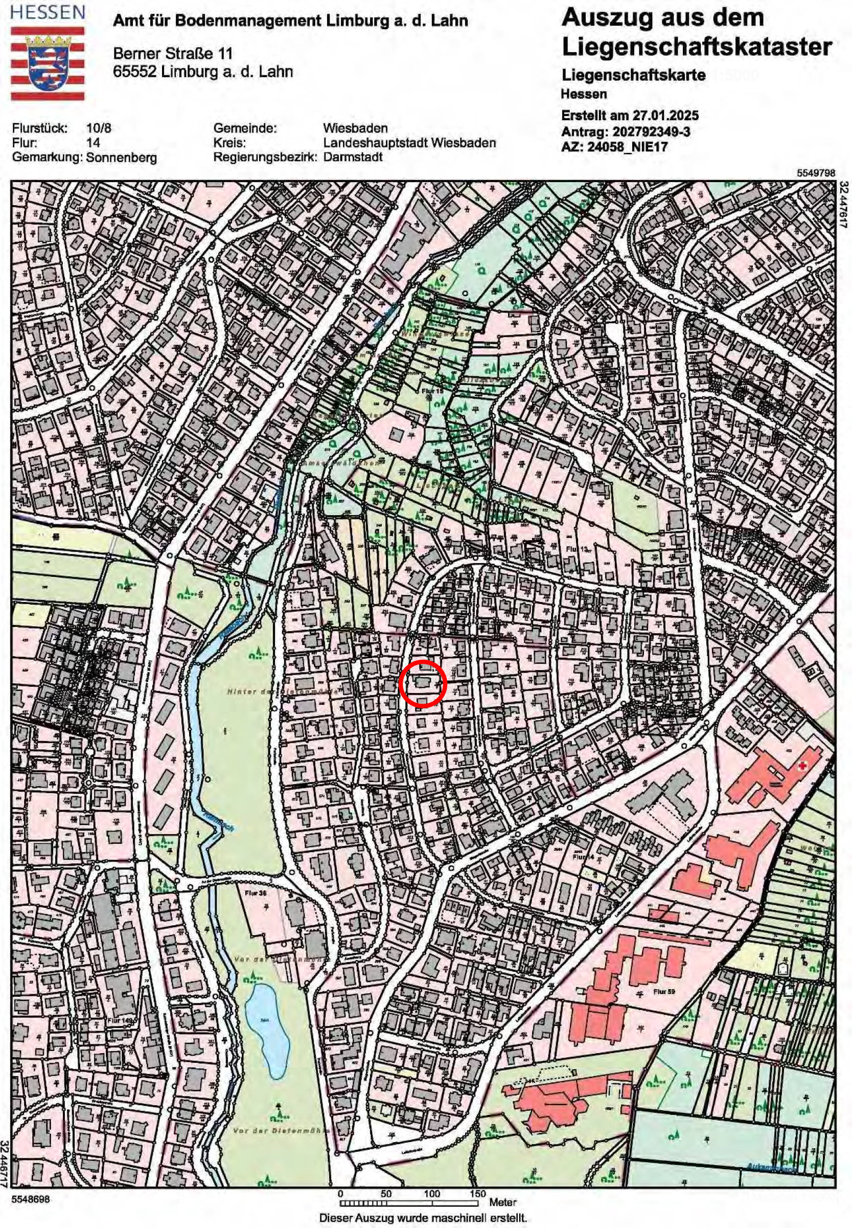 hessen 0061 K 0050/2024 Nietzschestraße 17, 65191 Wiesbaden, Sonnenberg 12