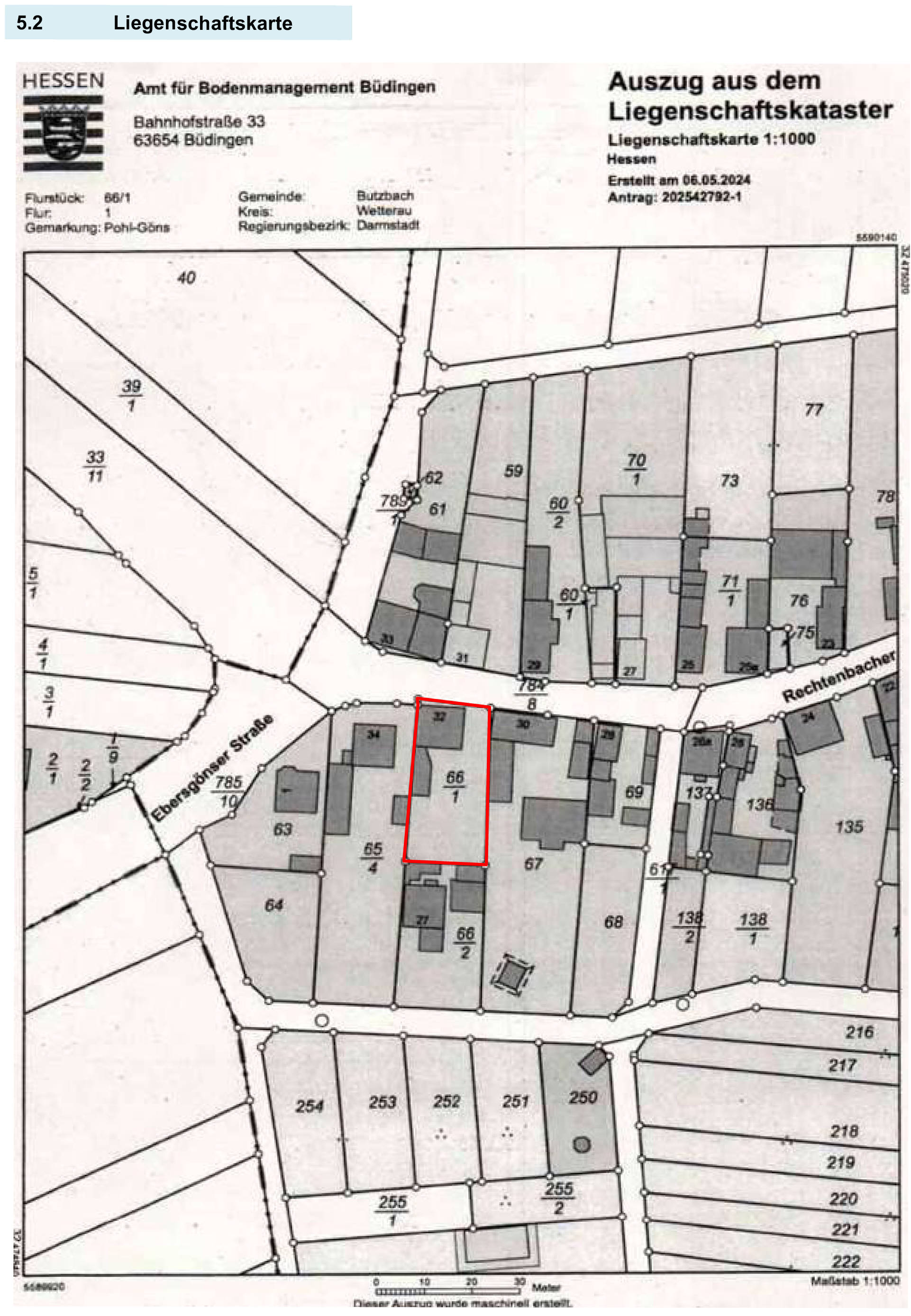 hessen 0063K0009-2024 Rechtenbacher Straße 32, 35510 Butzbach, Pohl-Göns