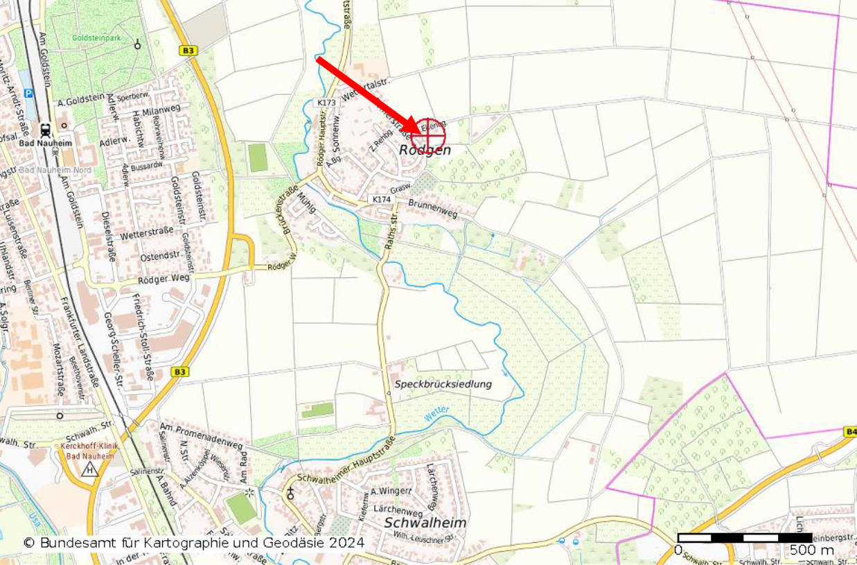 hessen 0063 K 0026/2024 Am Ellerberg  3a, 61231 Bad Nauheim, Rödgen 23