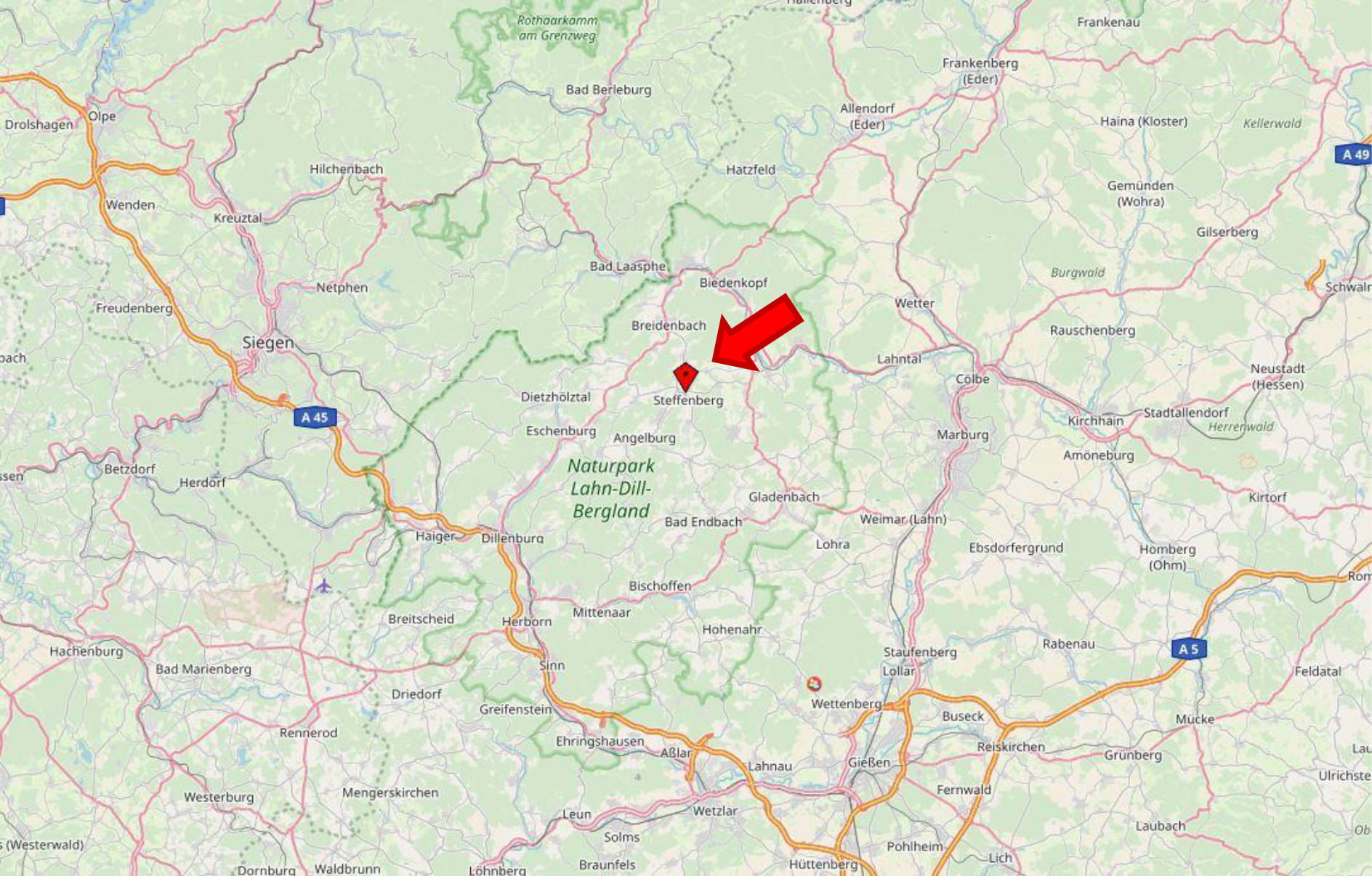 land- und forstwirtschaftlich genutztes Grundstück in Unter dem Graben, 35239 Steffenberg, Niedereisenhausen - Bild 2