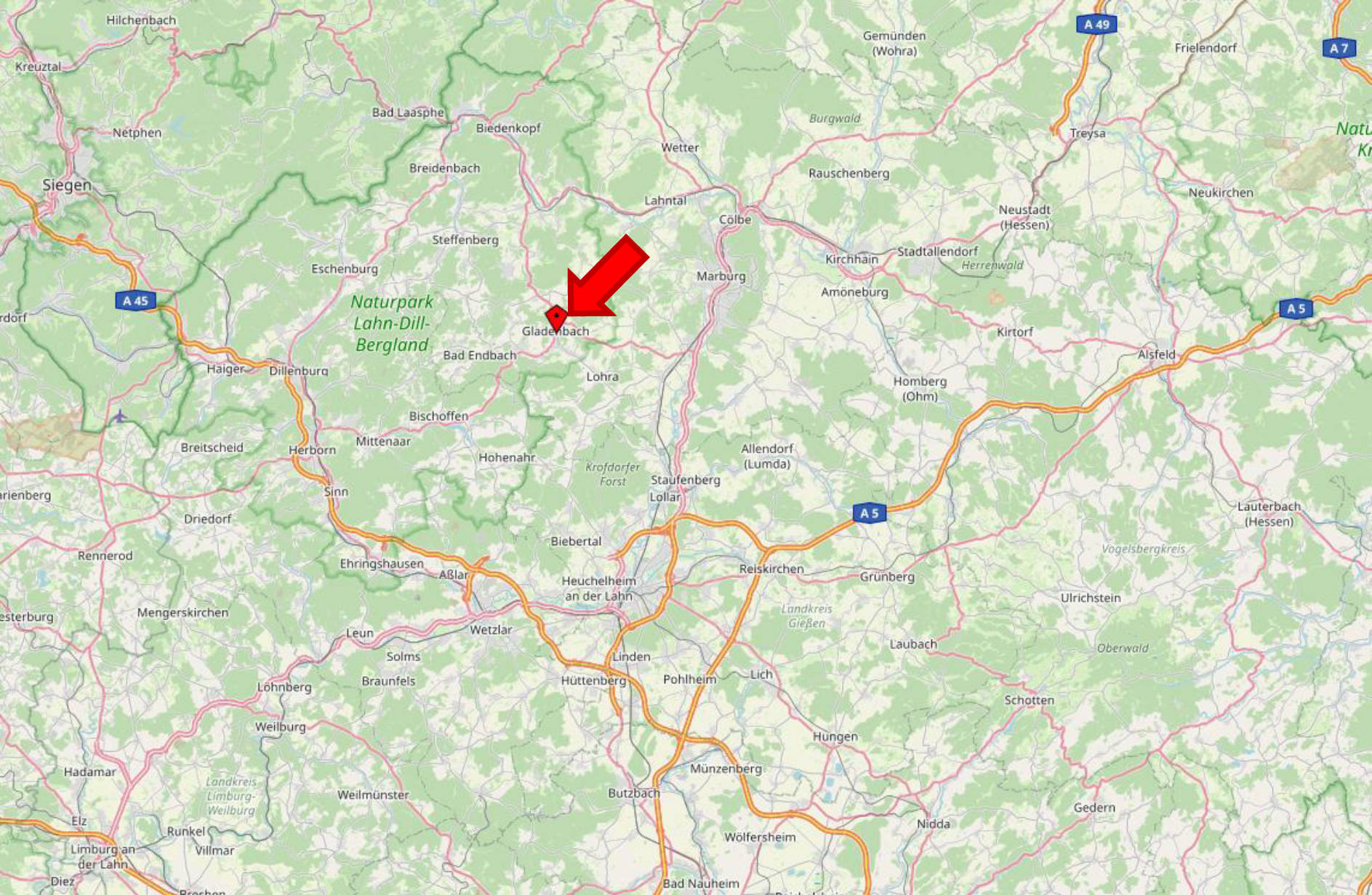 Wohn-/Geschäftshaus in Gießener Straße 1a, 35075 Gladenbach