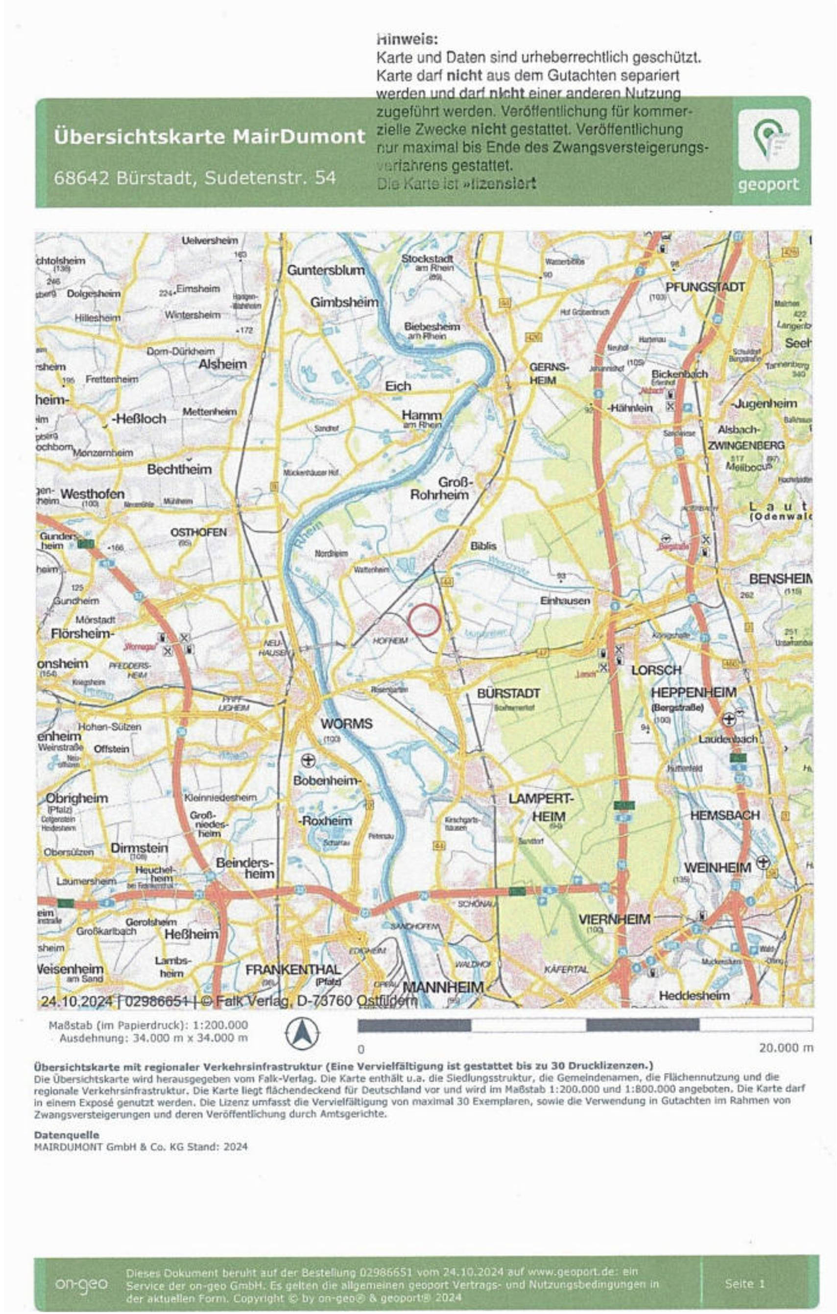 hessen 0071 K 0035/2024 Sudetenstraße  54, 68642 Bürstadt, Bobstadt 19
