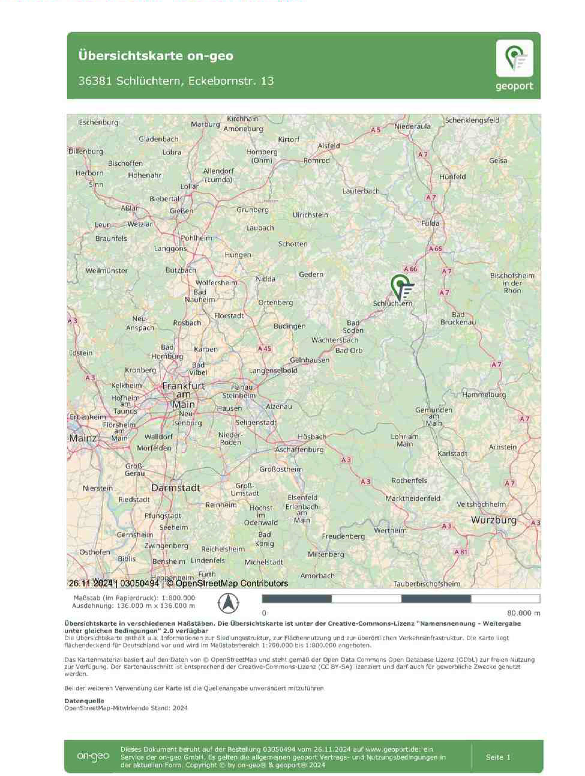 hessen 0082 K 0005/2024 Eckebornstraße  13, 13a, 36381 Schlüchtern, Herolz 13