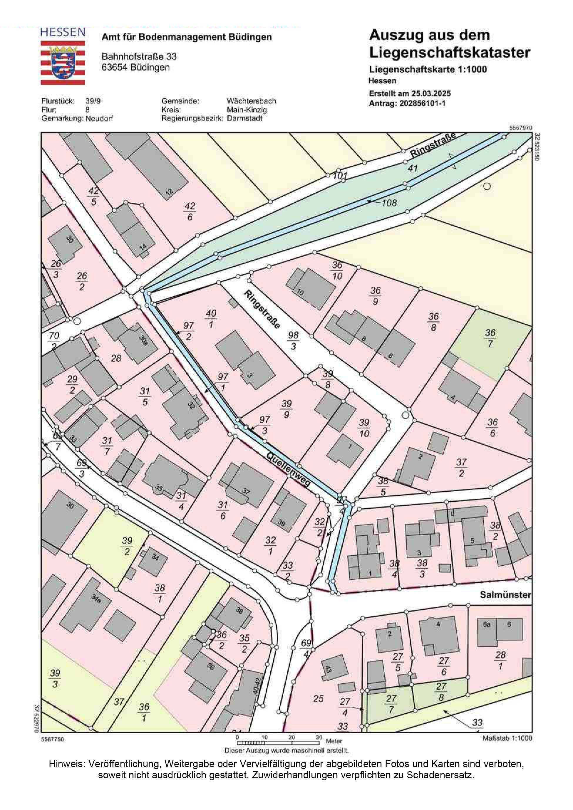 Baugrundstück in Ringstraße, 63607 Wächtersbach, Neudorf - Bild 5
