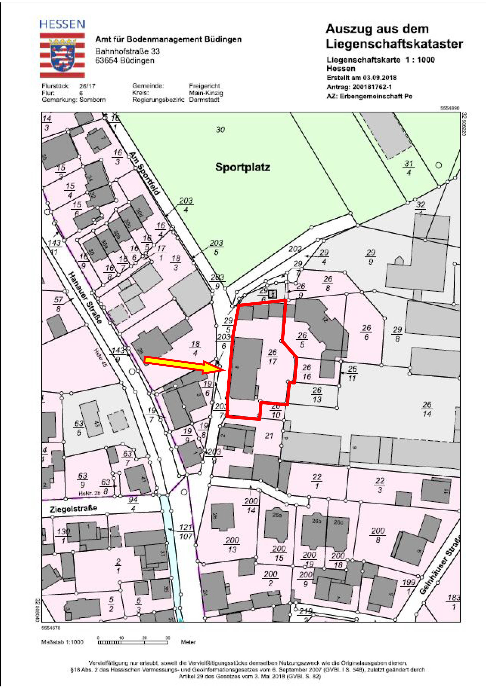 hessen 0082 K 0101/2016 Am Sportfeld 8 (vormals 12), 63579 Freigericht, Somborn 31