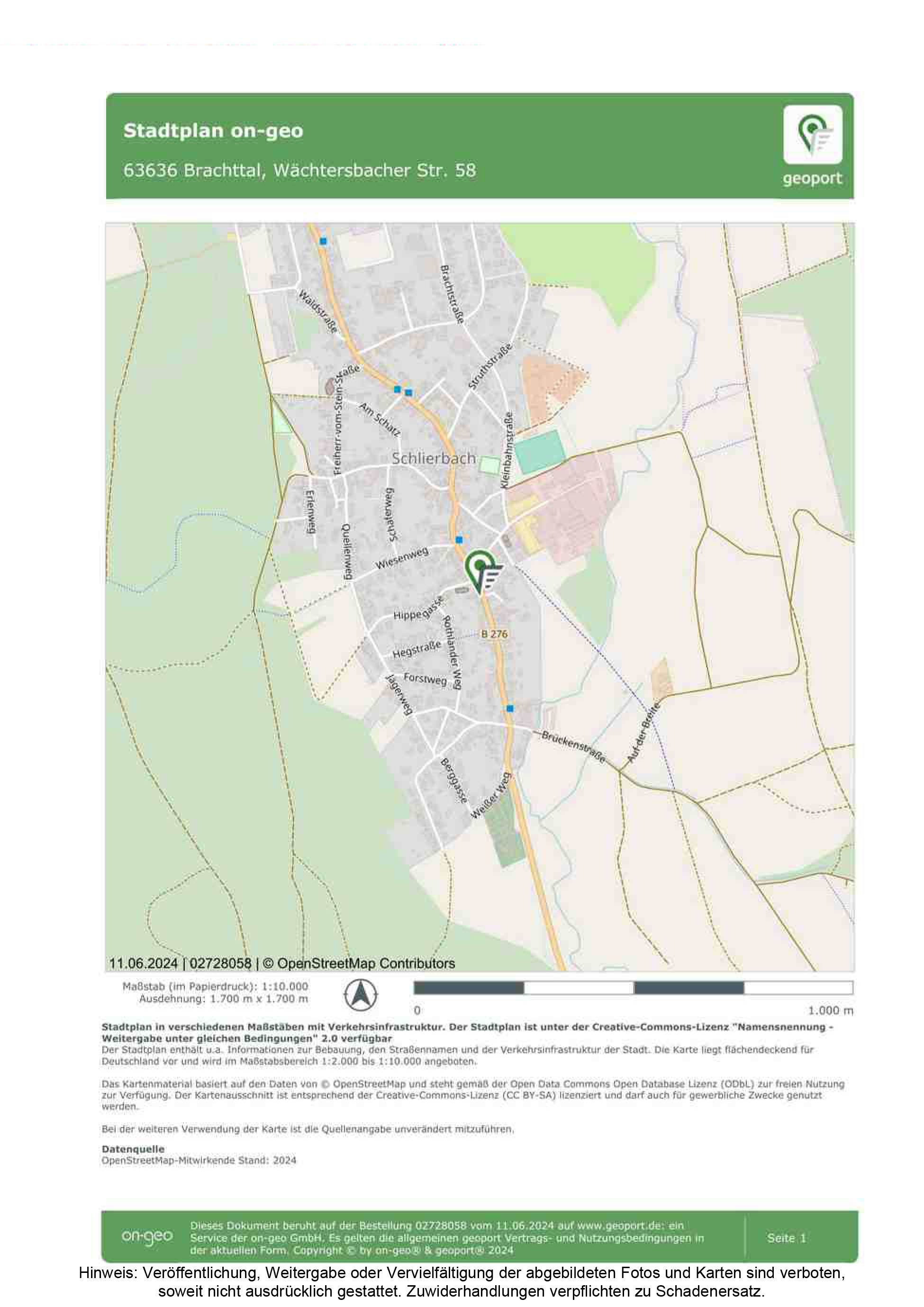 hessen 0083K0014-2024 Wächtersbacher Straße 58, 63636 Brachttal, Schlierbach