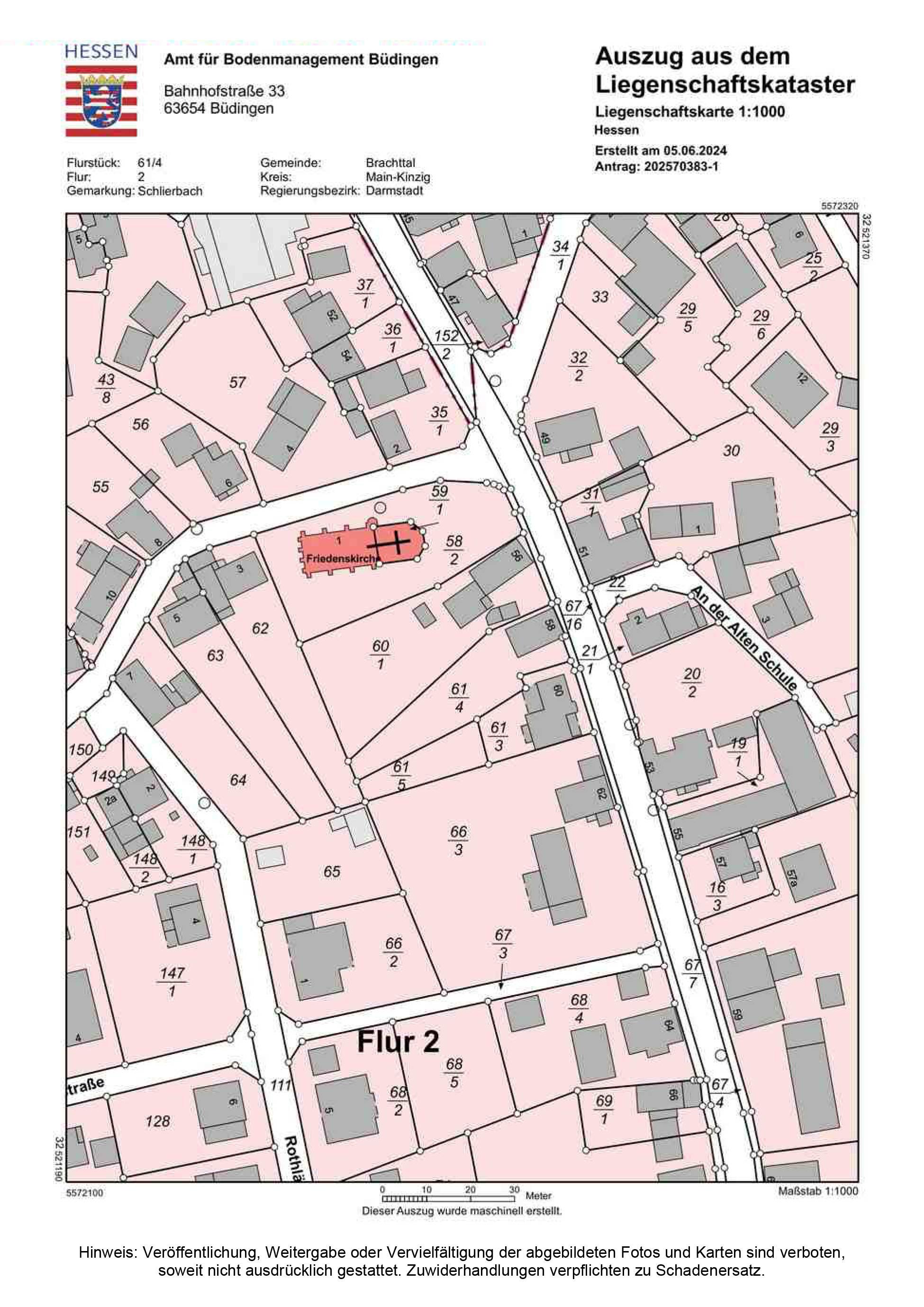 hessen 0083K0014-2024 Wächtersbacher Straße 58, 63636 Brachttal, Schlierbach