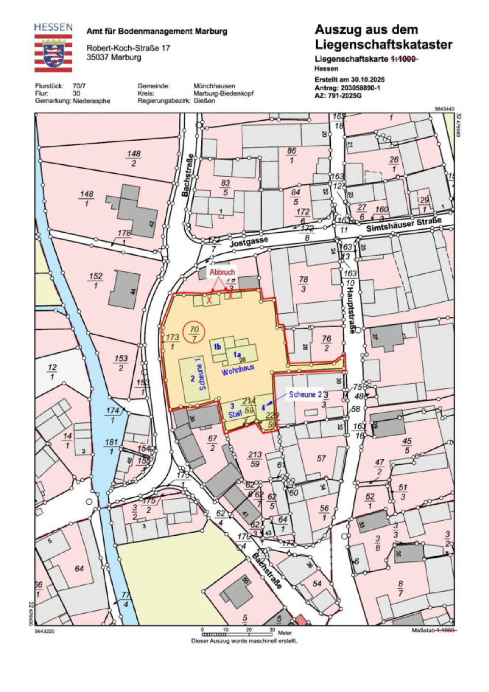 hessen 0085 K 0025/2025 Hauptstraße 28, 35117 Münchhausen, Niederasphe 23