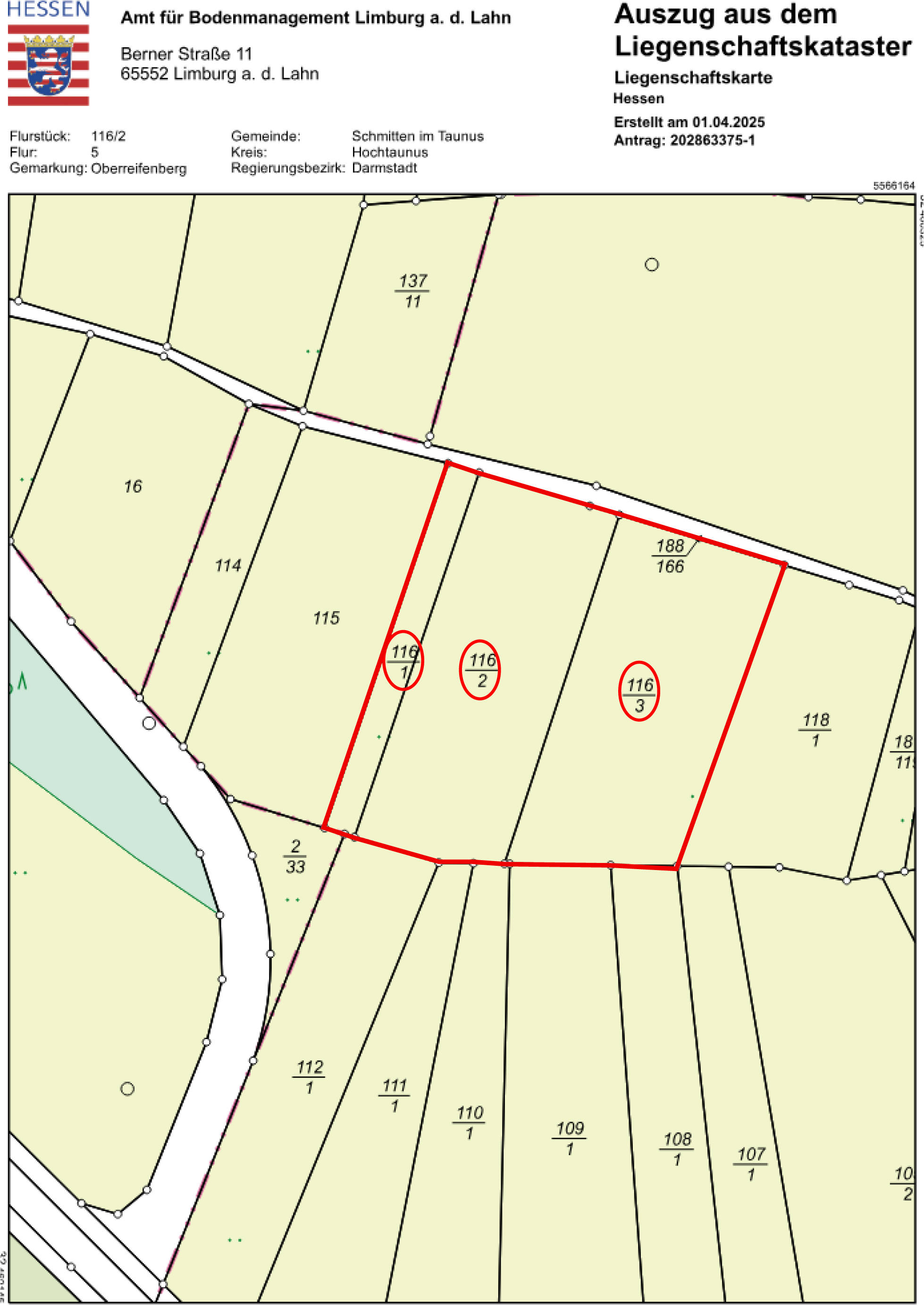 land- und forstwirtschaftlich genutztes Grundstück in Kellerbornswiesen, 61389 Schmitten, Oberreifenberg - Bild 2