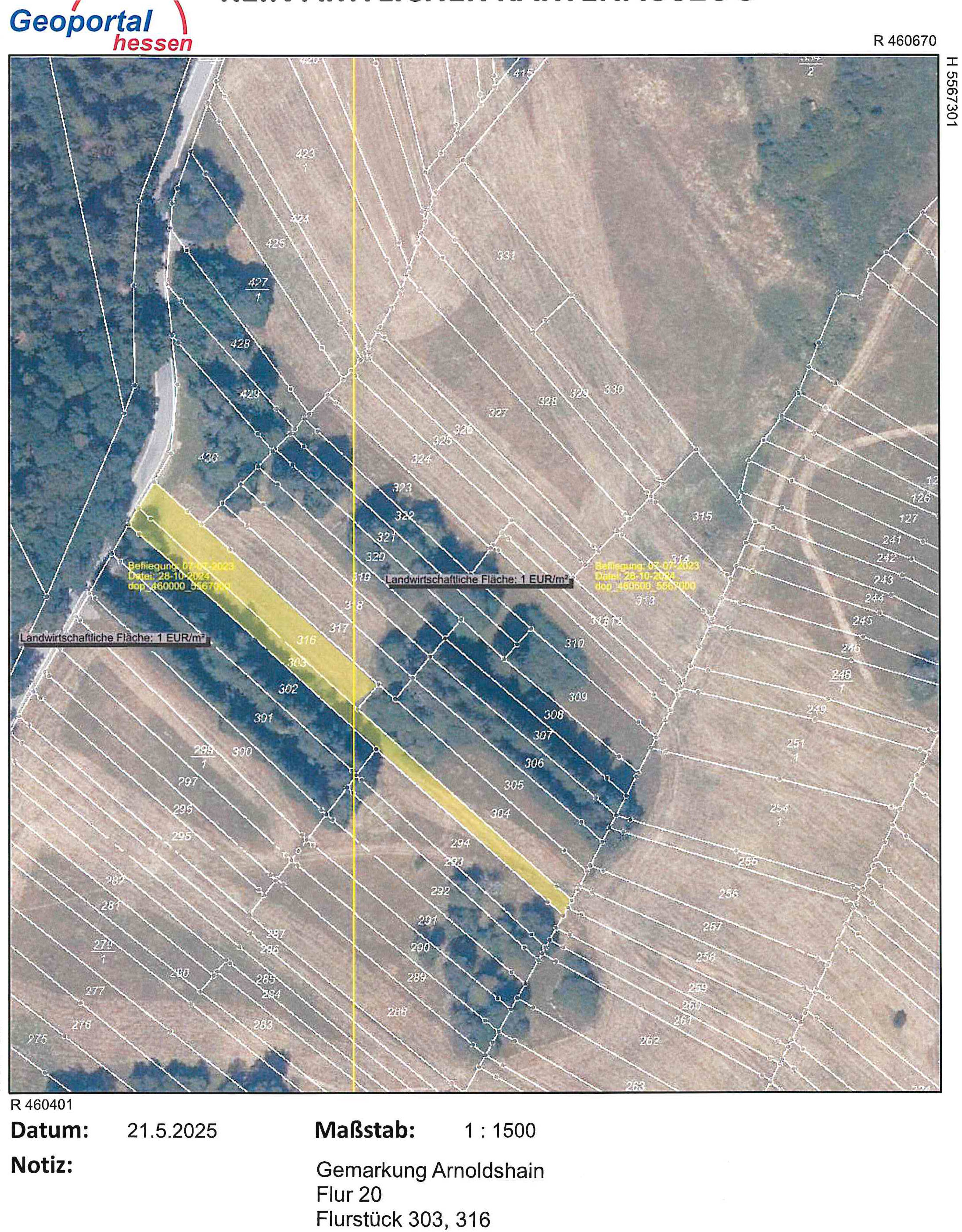 land- und forstwirtschaftlich genutztes Grundstück in Oben am Reifenberger Weg, 61389 Schmitten, Arnoldshain - Bild 2