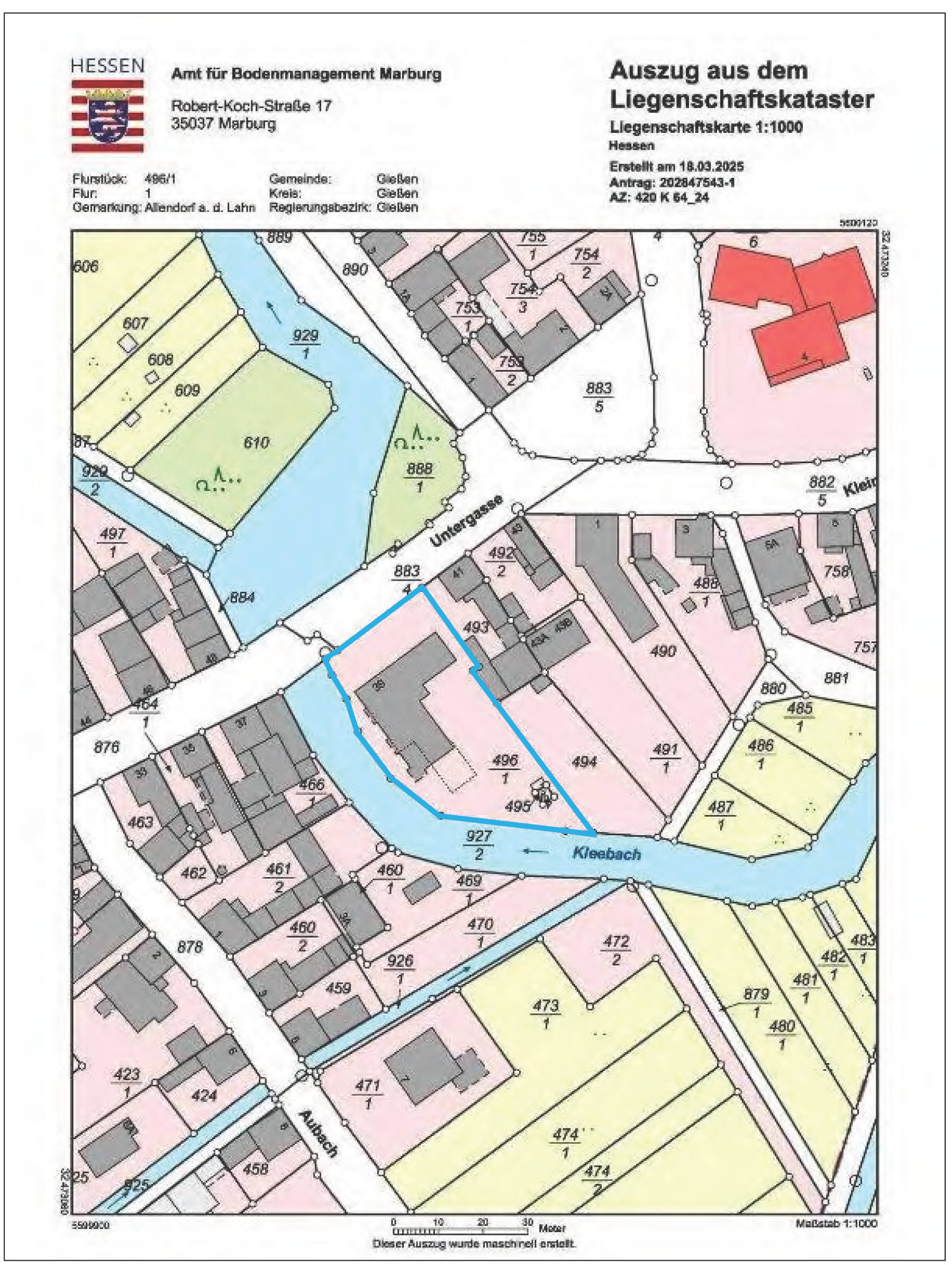 hessen 0420 K 0064/2024 Untergasse 39, 35398 Gießen, Allendorf/Lahn 26