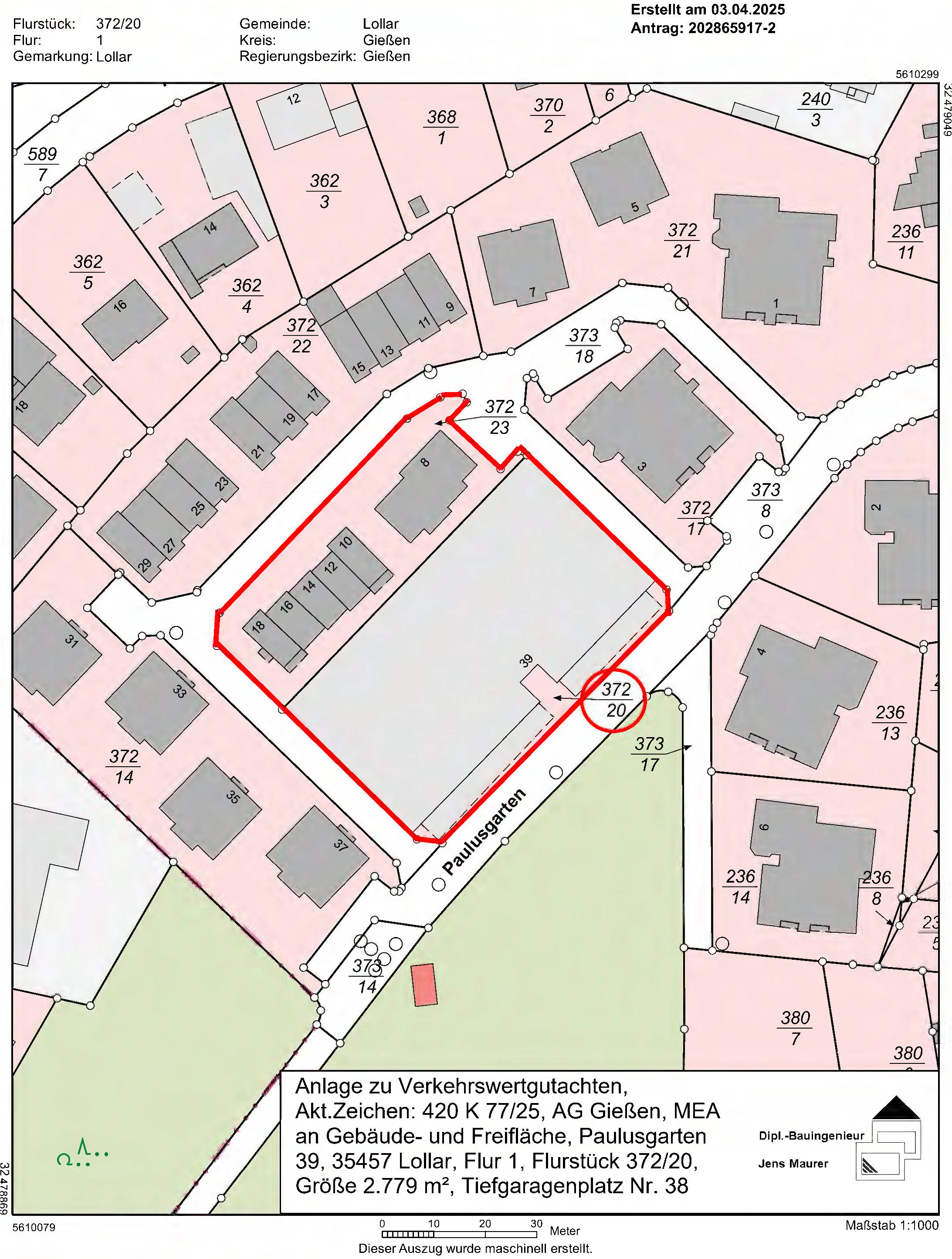 hessen 0420 K 0077/2025 Paulusgarten 39, 35457 Lollar, Lollar 9