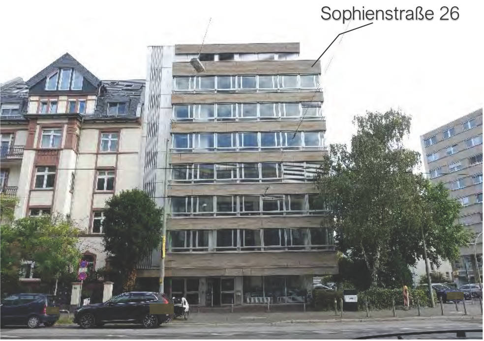 hessen 0841K0033-2022 Ludolfusstraße 1 + 3, Sophienstraße 26, 60487 Frankfurt am Main, Bockenheim