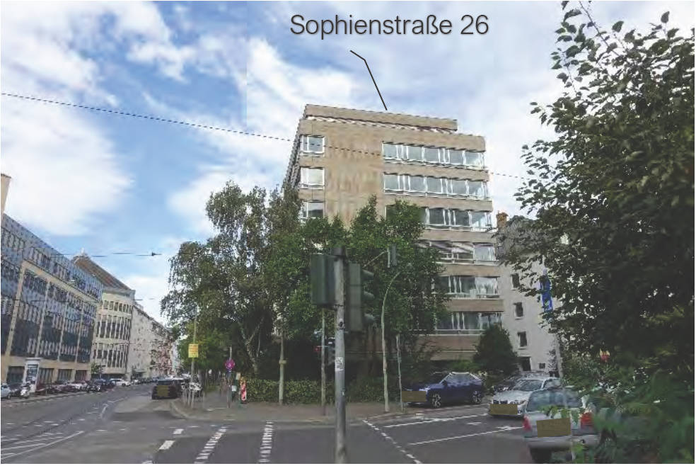 hessen 0841K0033-2022 Ludolfusstraße 1 + 3, Sophienstraße 26, 60487 Frankfurt am Main, Bockenheim