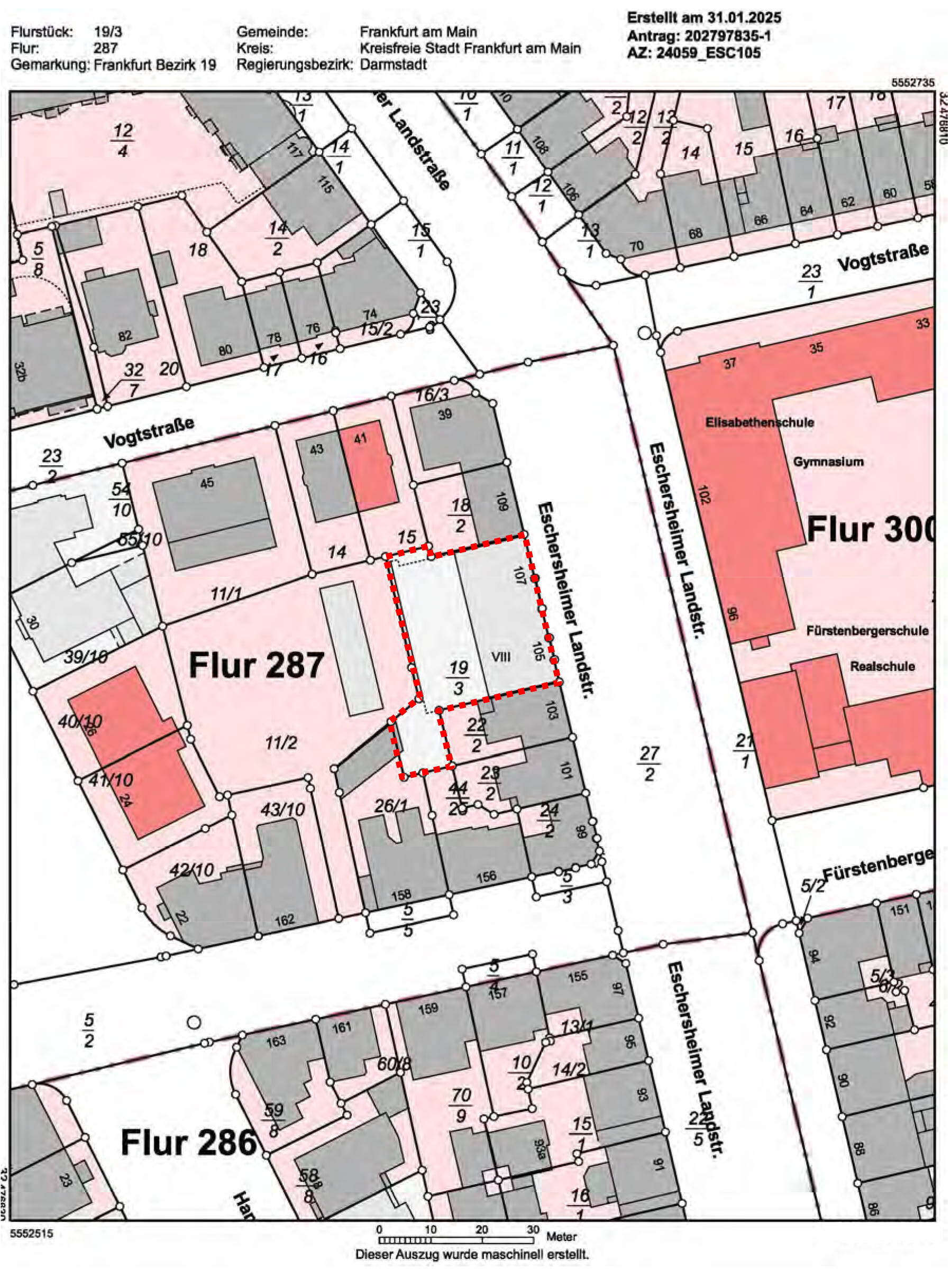 hessen 0842 K 0042/2024 Eschersheimer Landstraße 105-107, 60322 Frankfurt am Main, Westend-Nord 22